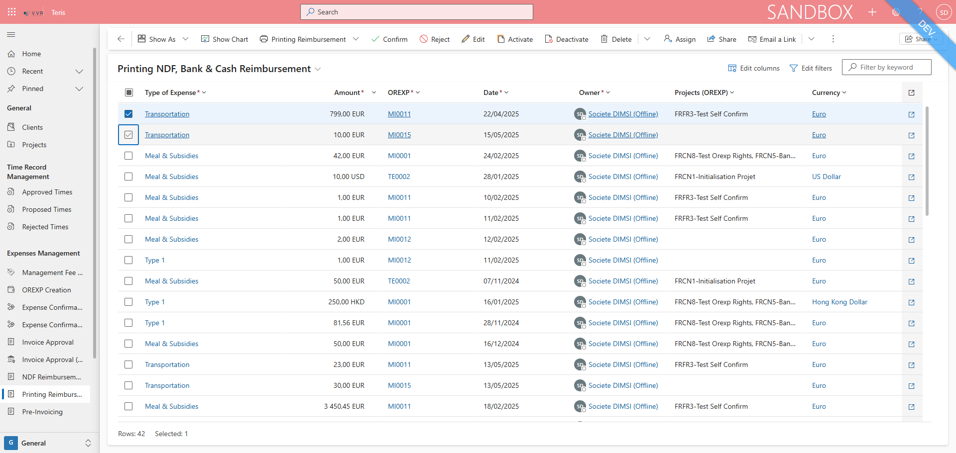 Step #9: Click on "☑" for select all the entries you want to download the printing document