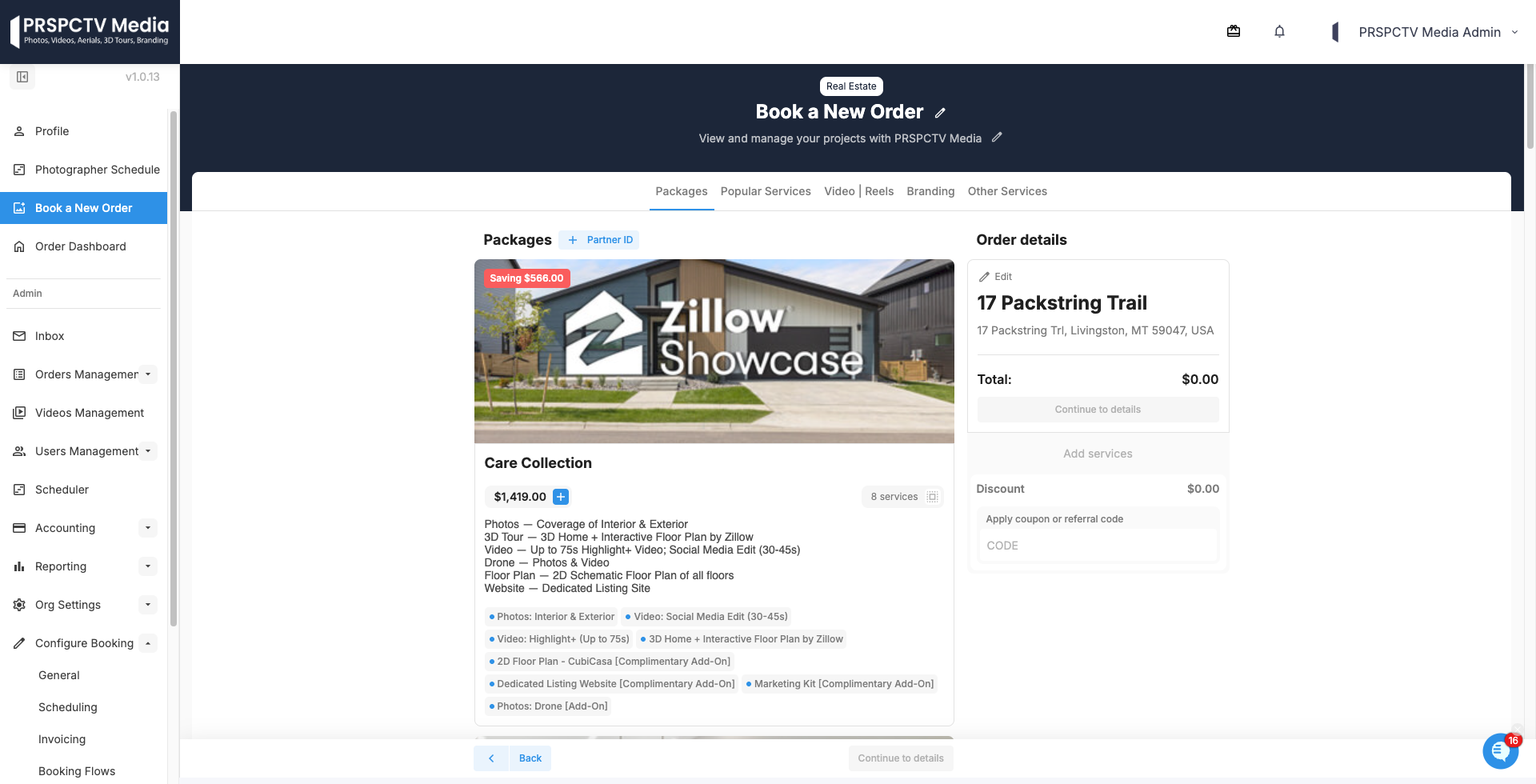 Step #1: Click the "+ Partner ID+" button next to Packages