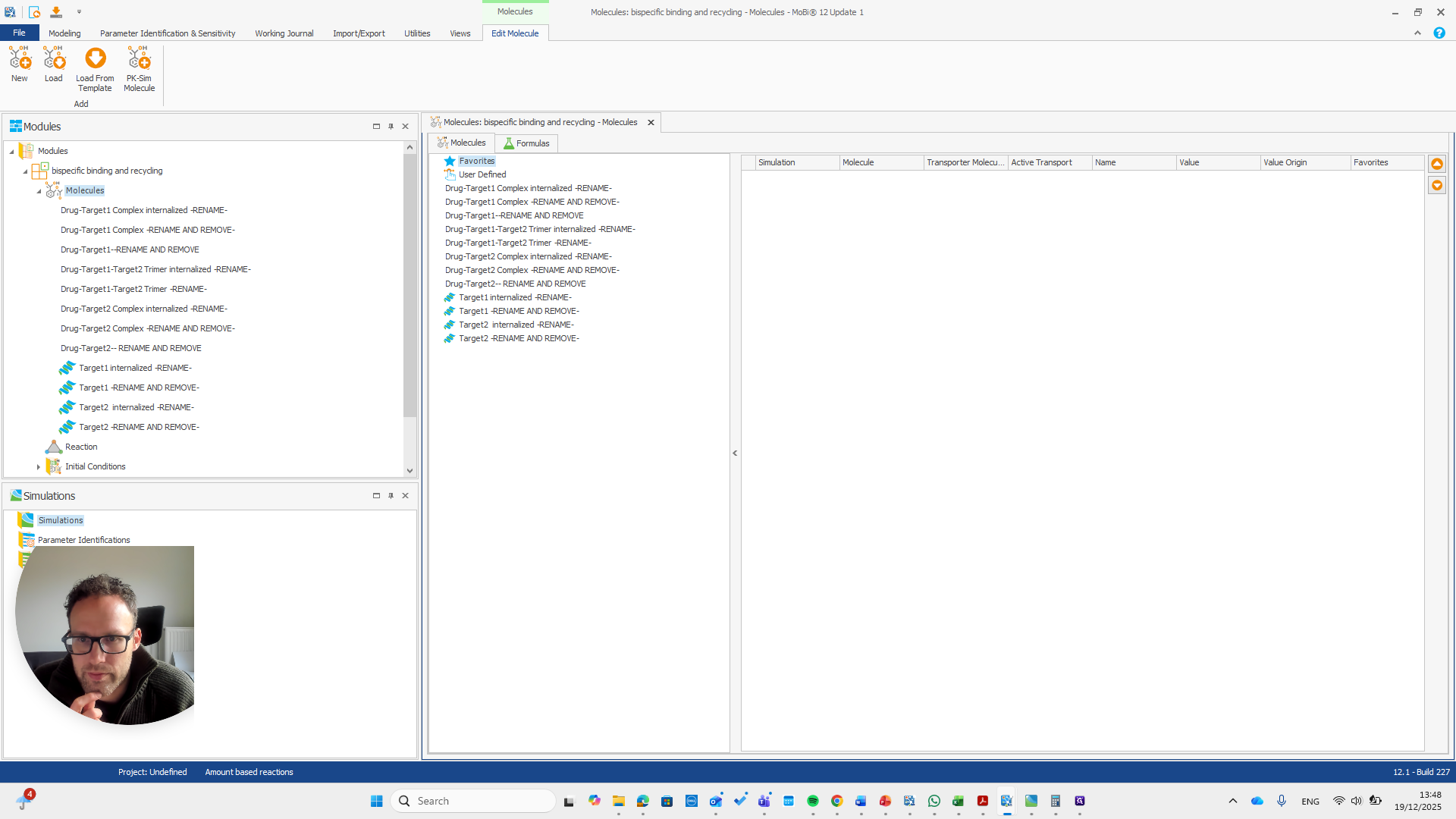 Step #30: Click on "Drug - Target1 Complex -RENAME AND REMOVE-"