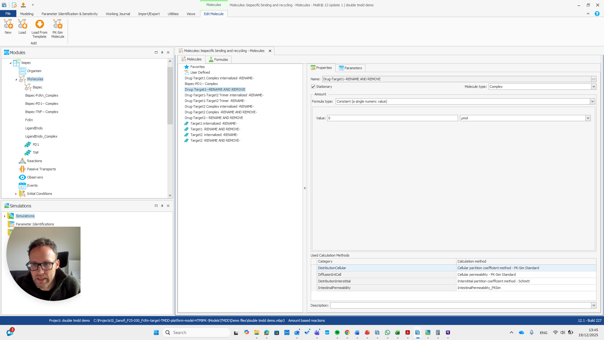 Step #15: Right-click on "Bispec - PD1-- Complex"