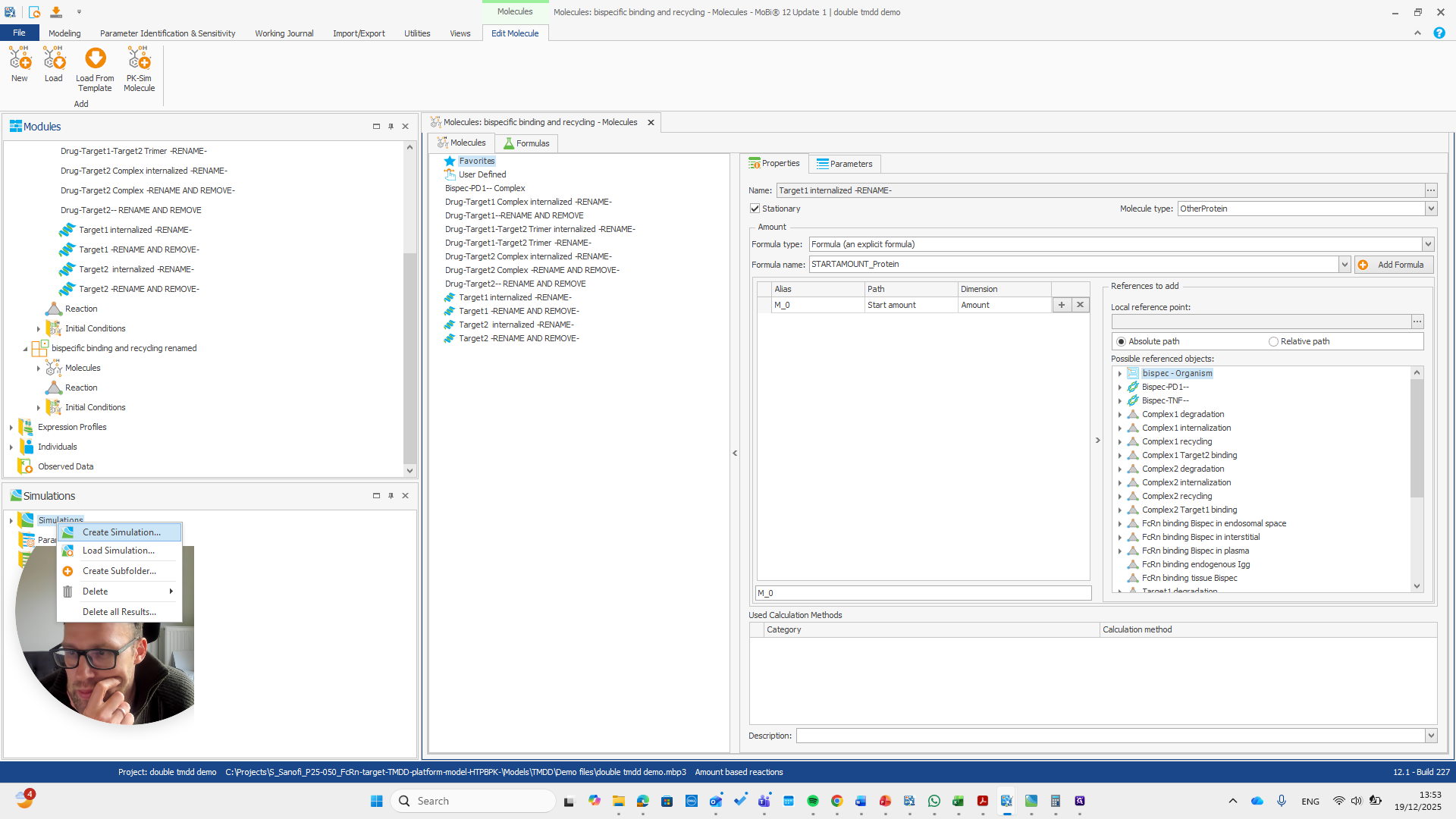 Step #63: Click on "Create Simulation ..."
