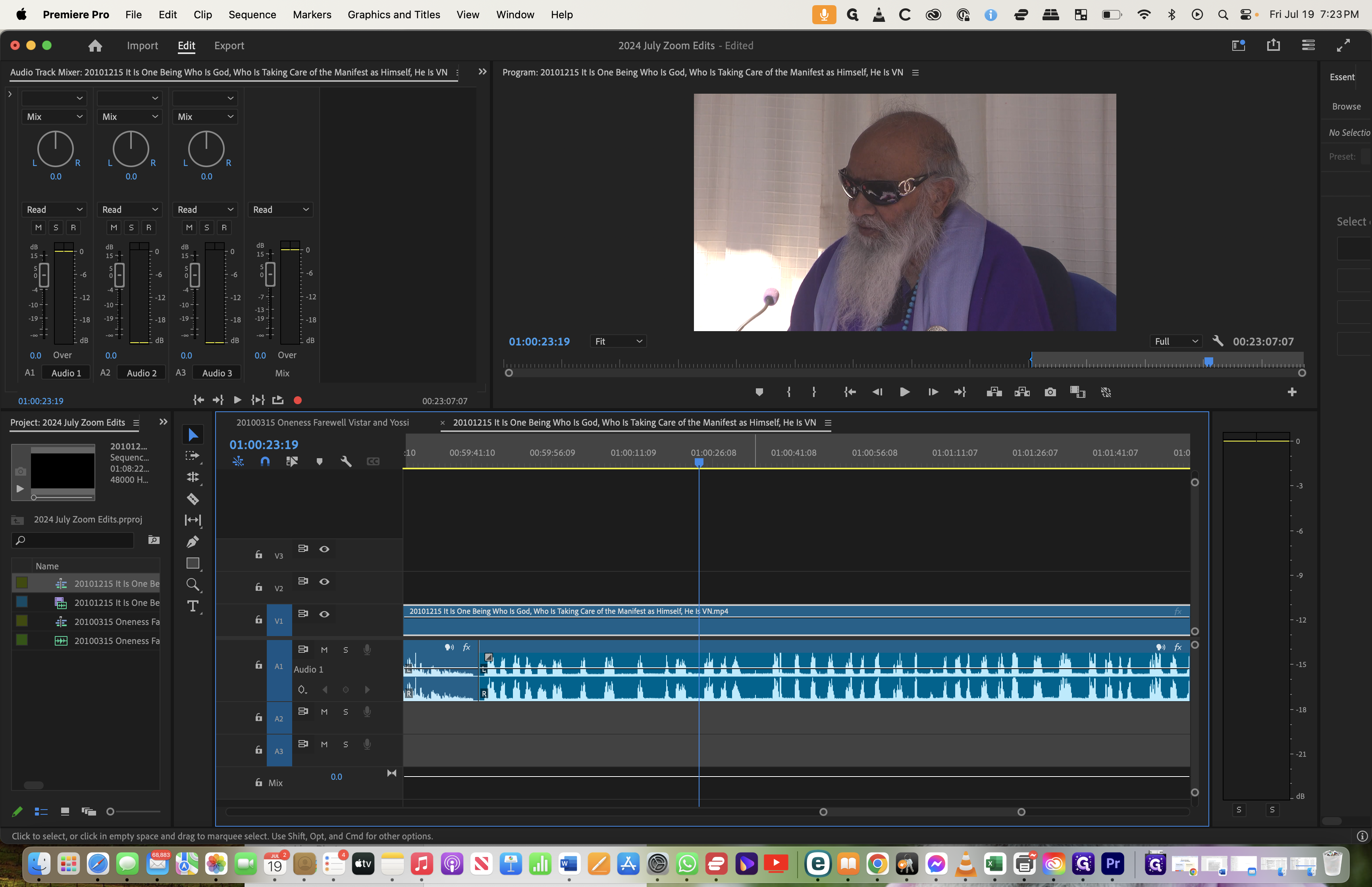 Step #1: Select the sequence in the timeline