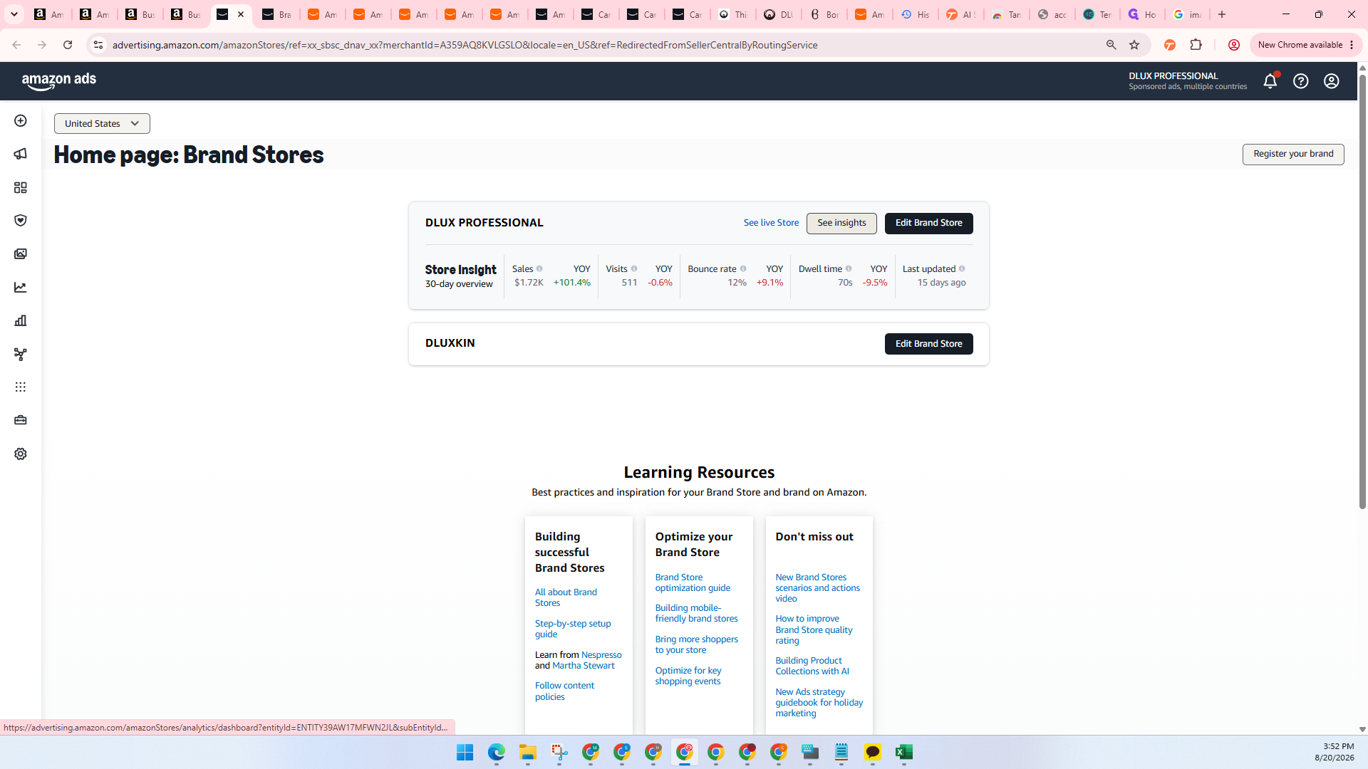 Step #14: Locate your brand's store and click See insights.