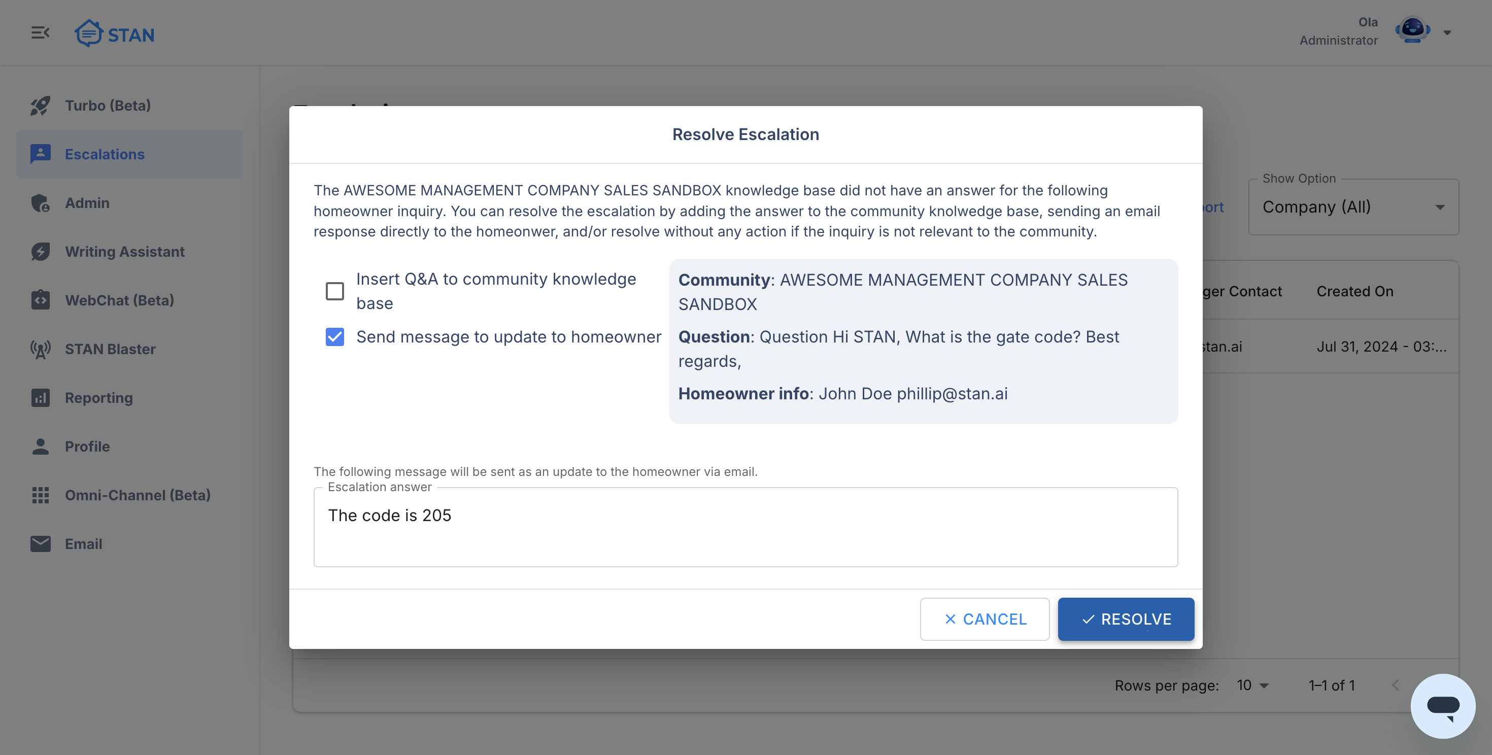 Step #5: Click on "✓ RESOLVE"