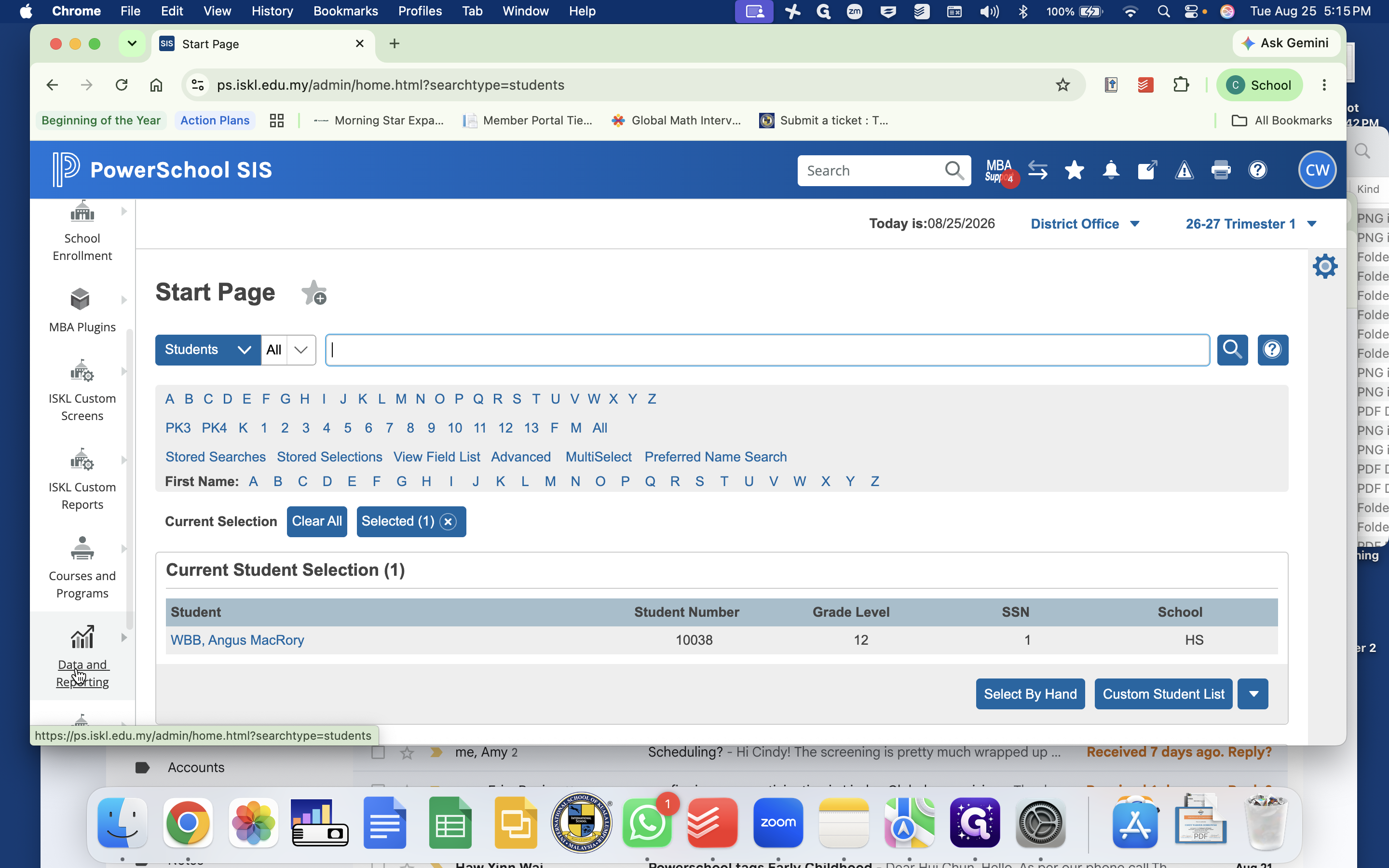 Step #35: Click Data and Reporting in the left sidebar.