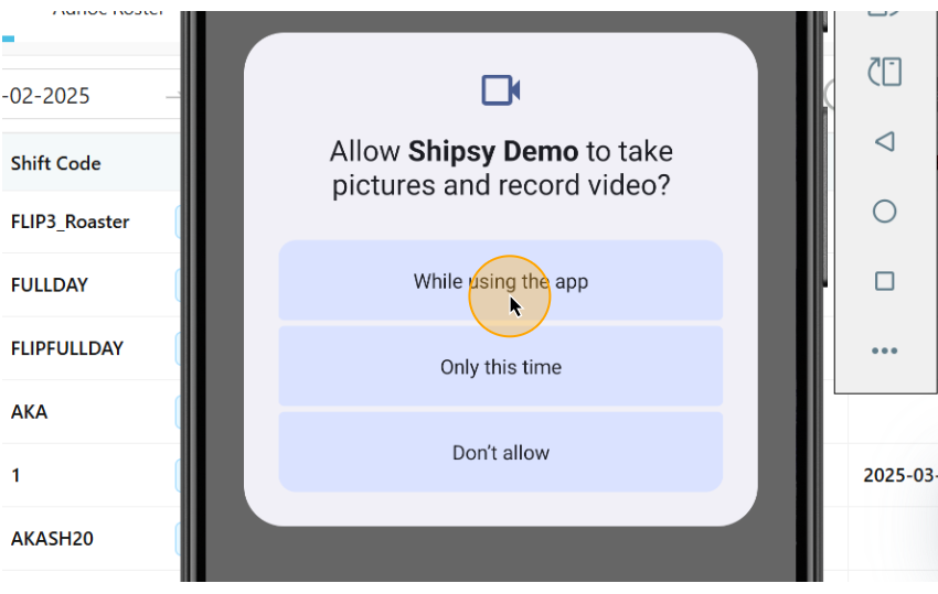 Step #12: Kindly provide your consent to record the video.