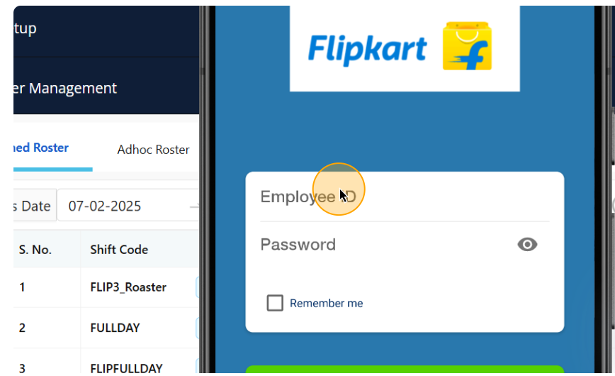 Step #22: Kindly share the employee ID associated with the rider.