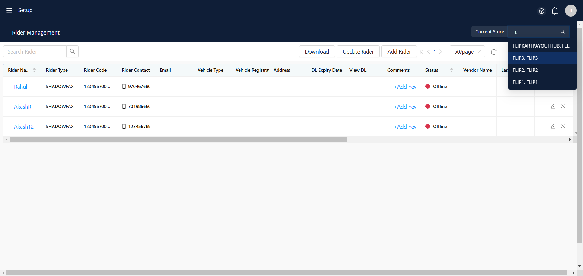 Step #8: Choose a store from the options provided.