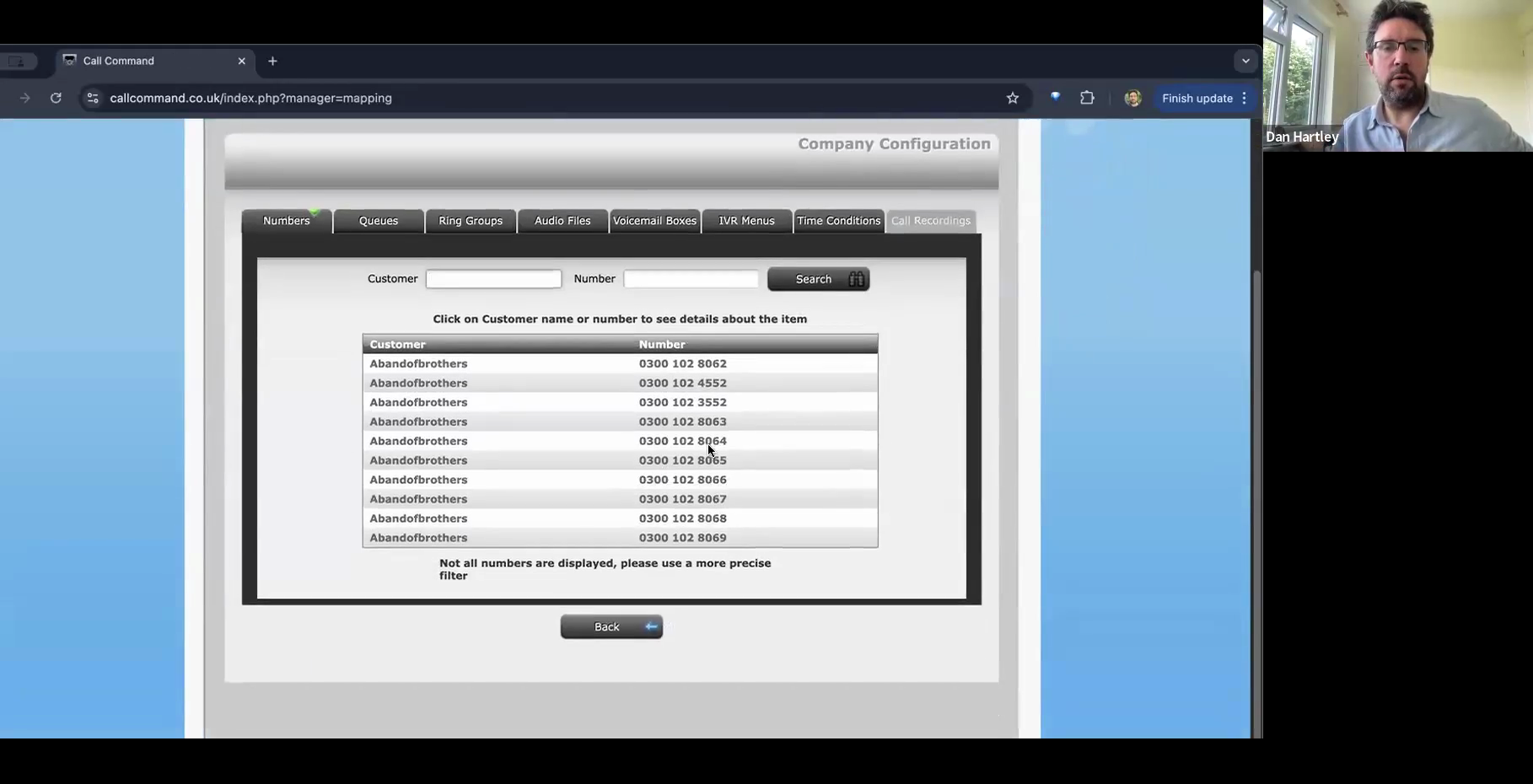 Step #14: Click the number in the resulting list to open its configuration panel.
