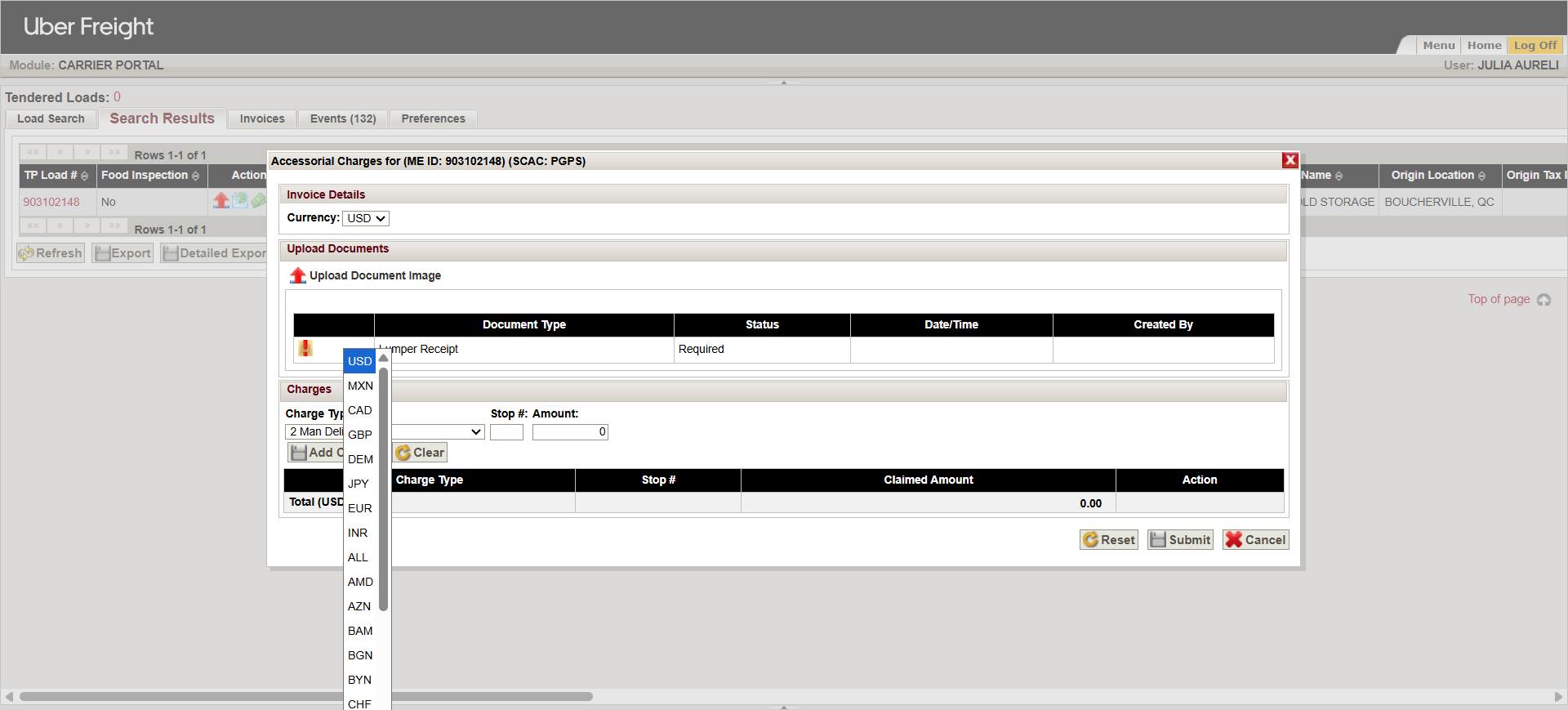 Step #7: Step 1: Change currency from the drop down menu to CAD.