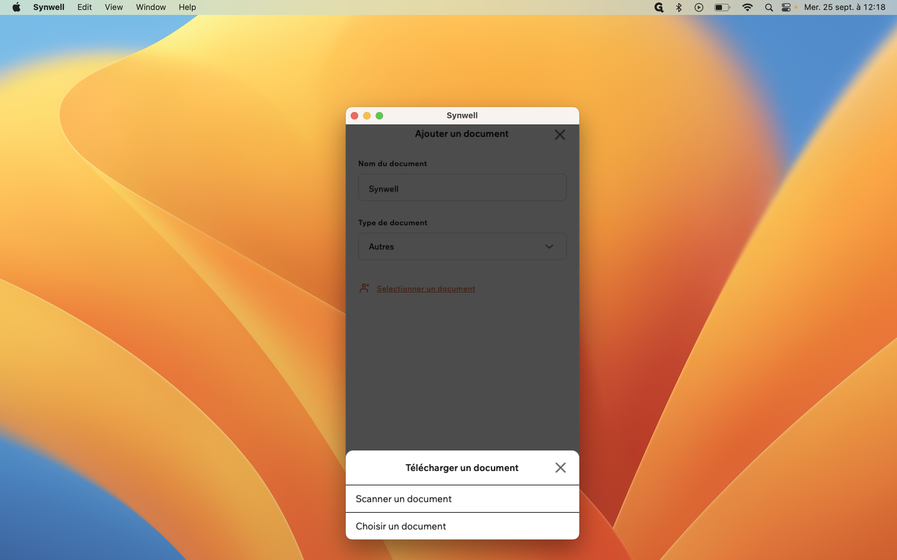 Step #12: Cliquez sur "Choisir un document"