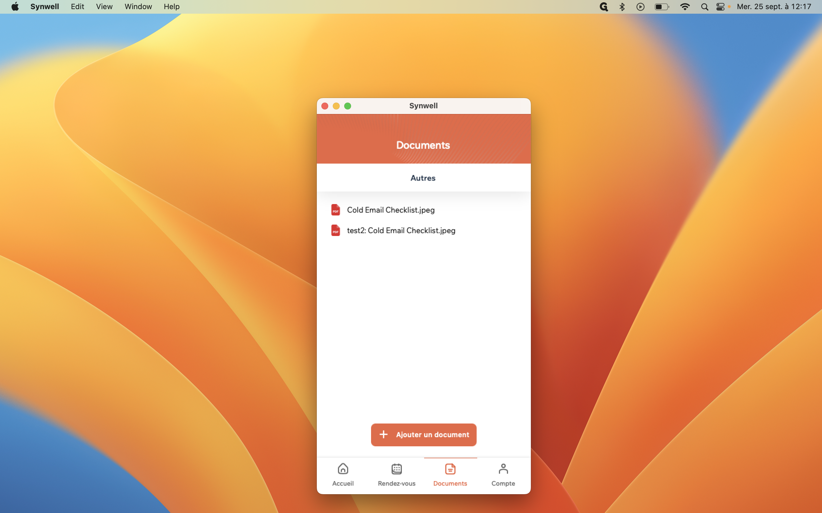 Step #3: Cliquez sur "+ Ajouter un document"