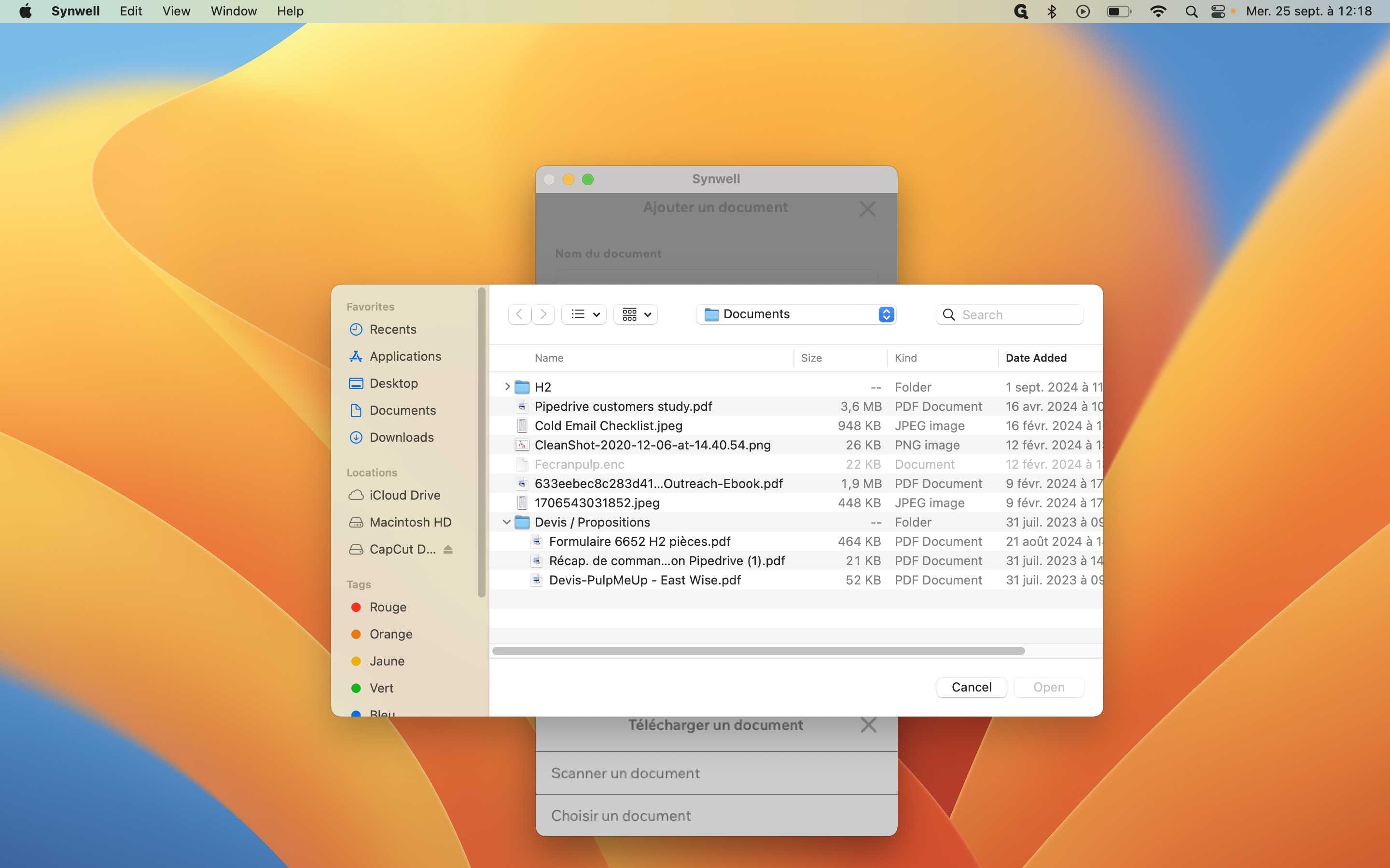Step #13: Importer "le document"