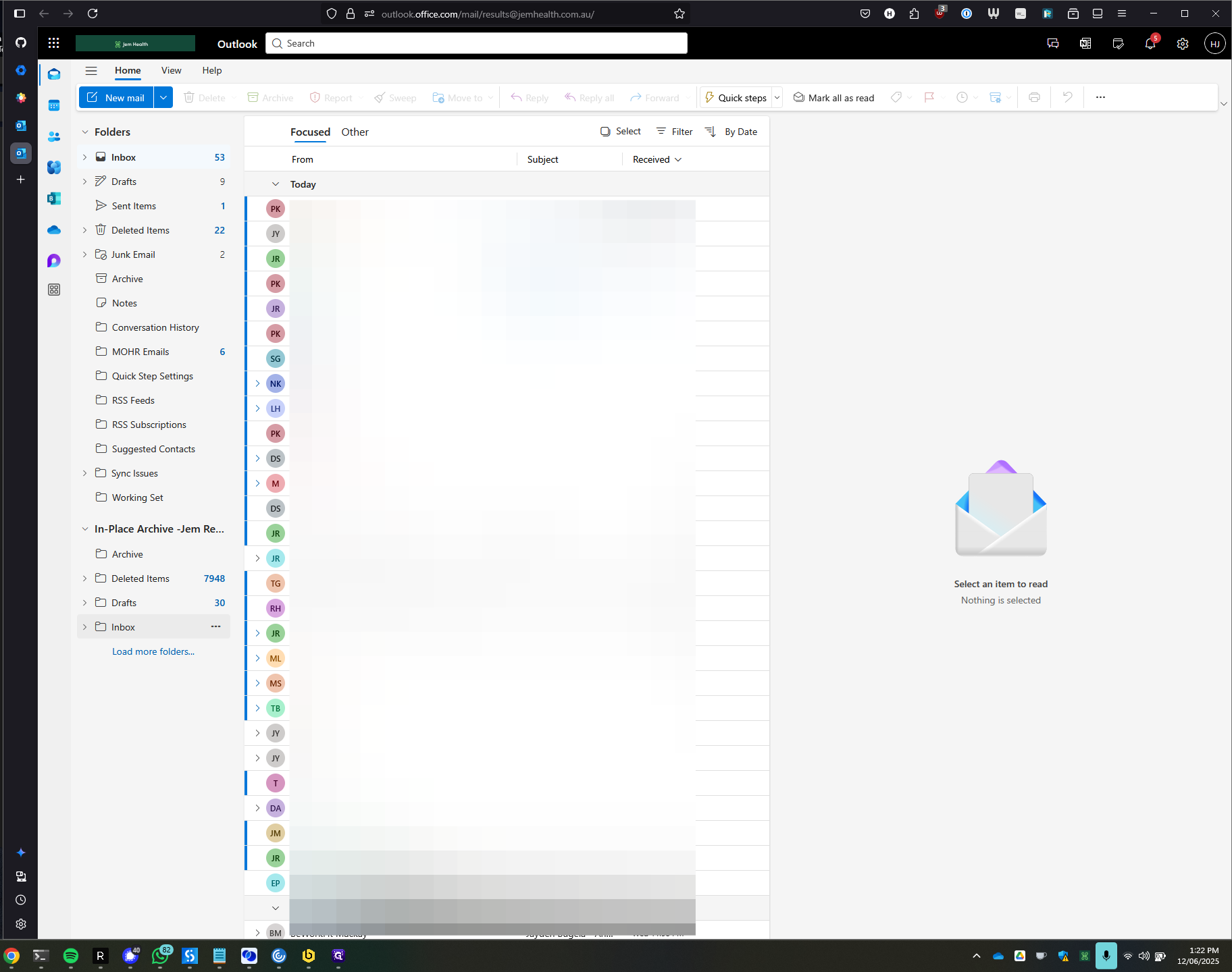 Step #7: Click on "Inbox"