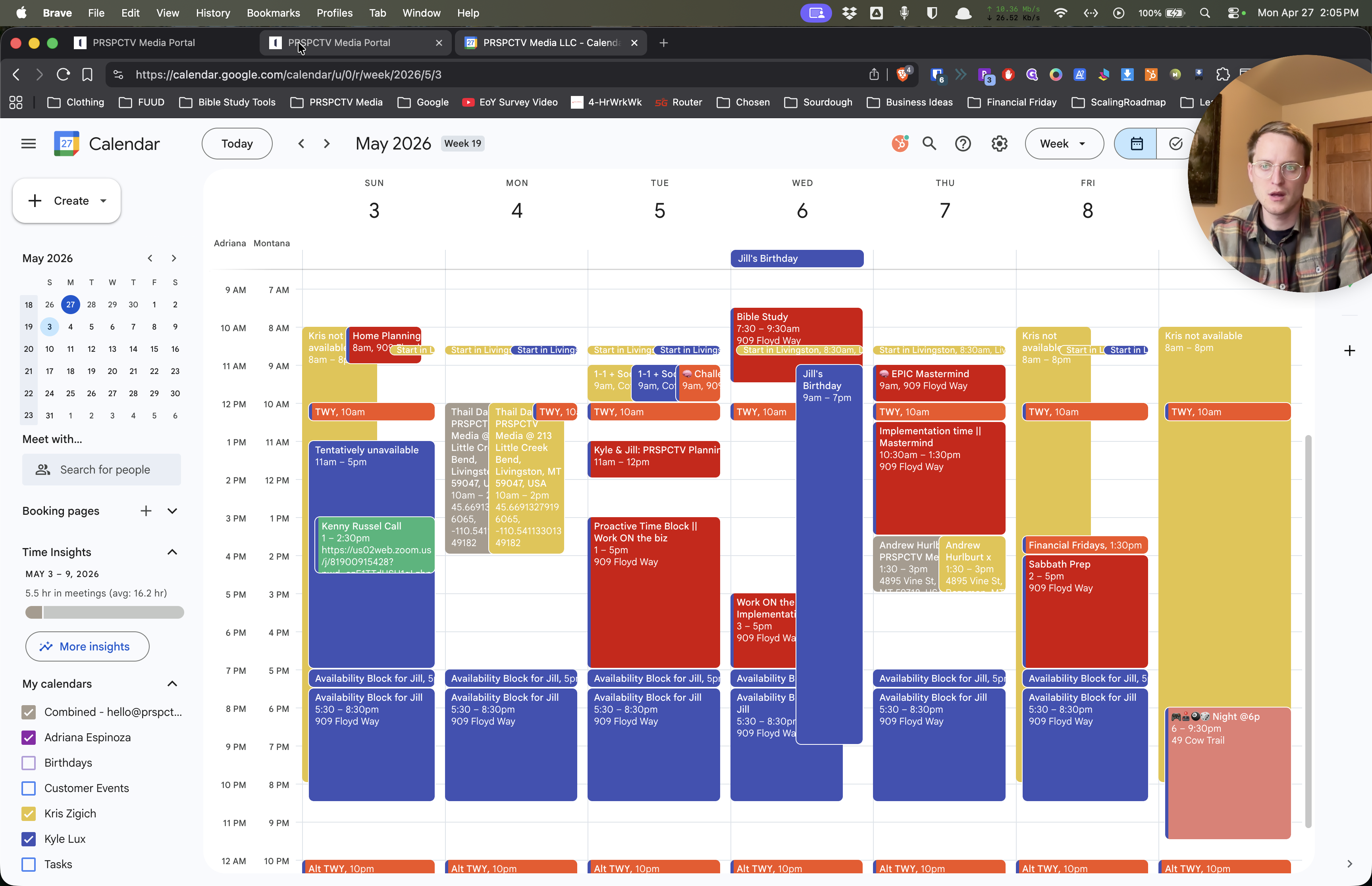 Step #6: Open your Google Calendar and click on any event blocks (such as "Tentatively unavailable") during the missing time slots.