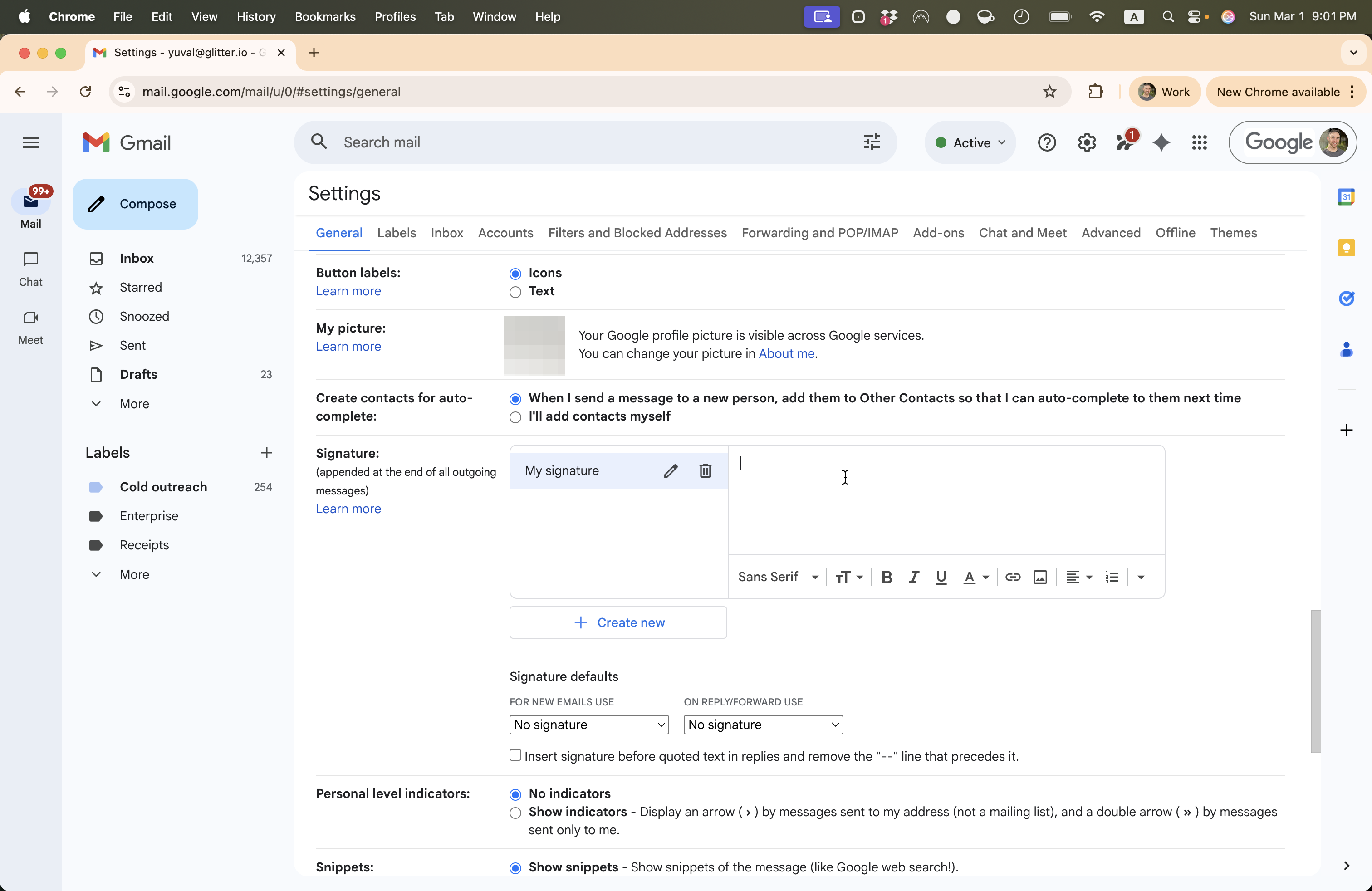 Step #7: Click on "I"