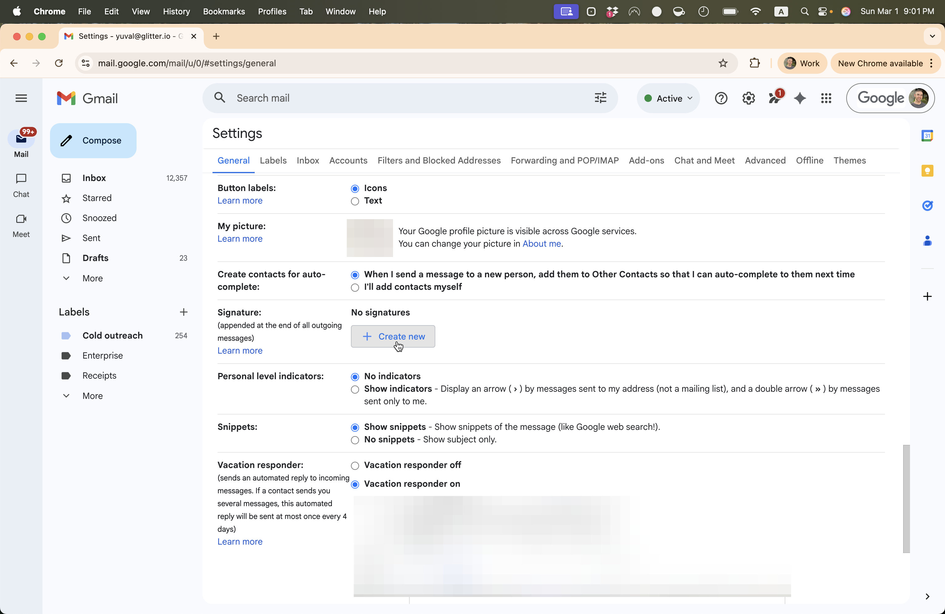Step #4: Click on "+ Create new"