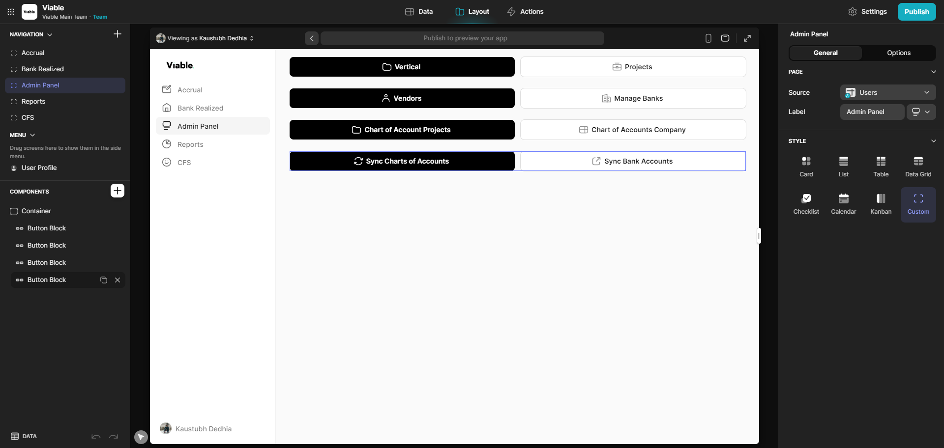 Step #45: Click on "Button Block"