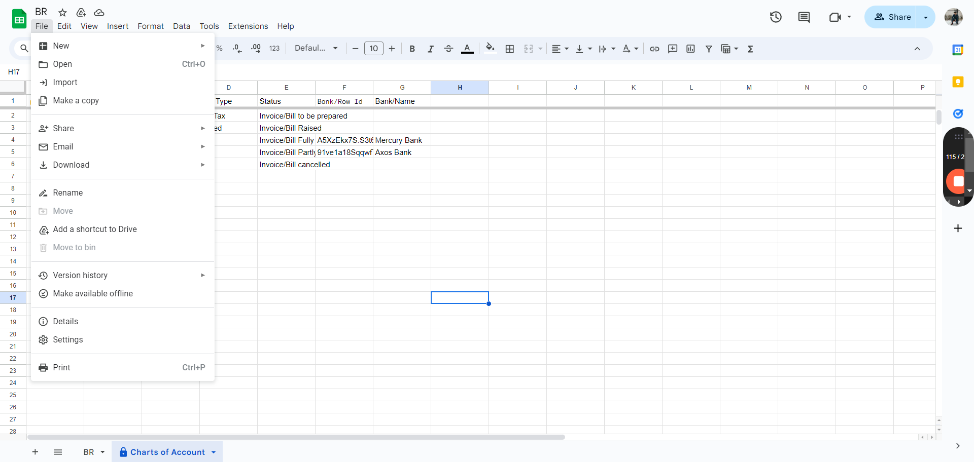Step #78: Click on "File"