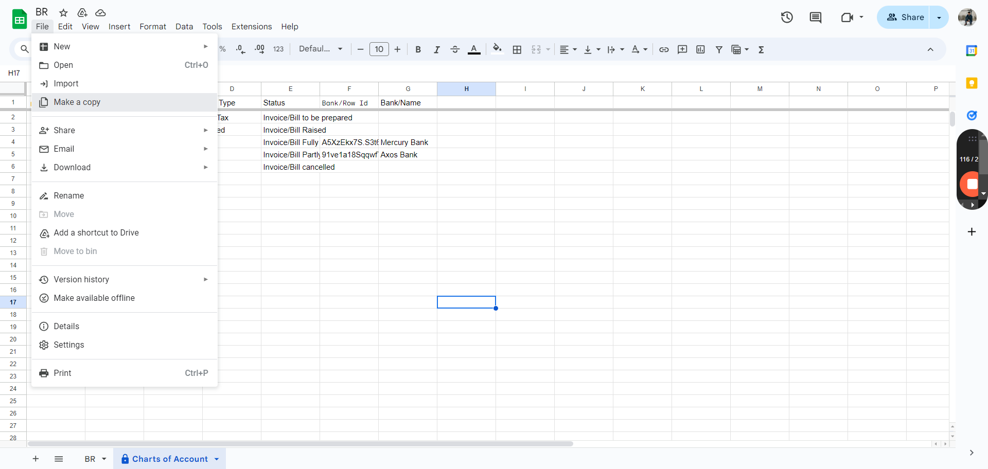 Step #79: Click on "Make a copy"