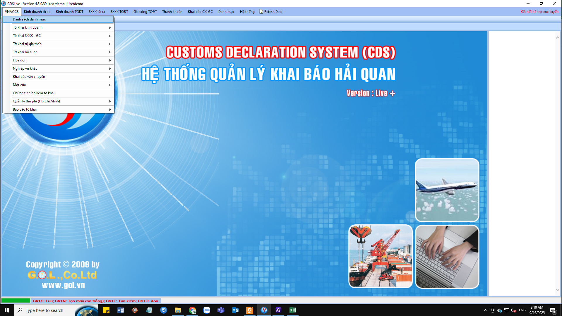 Step #2: Click on "Danh sách danh mục"