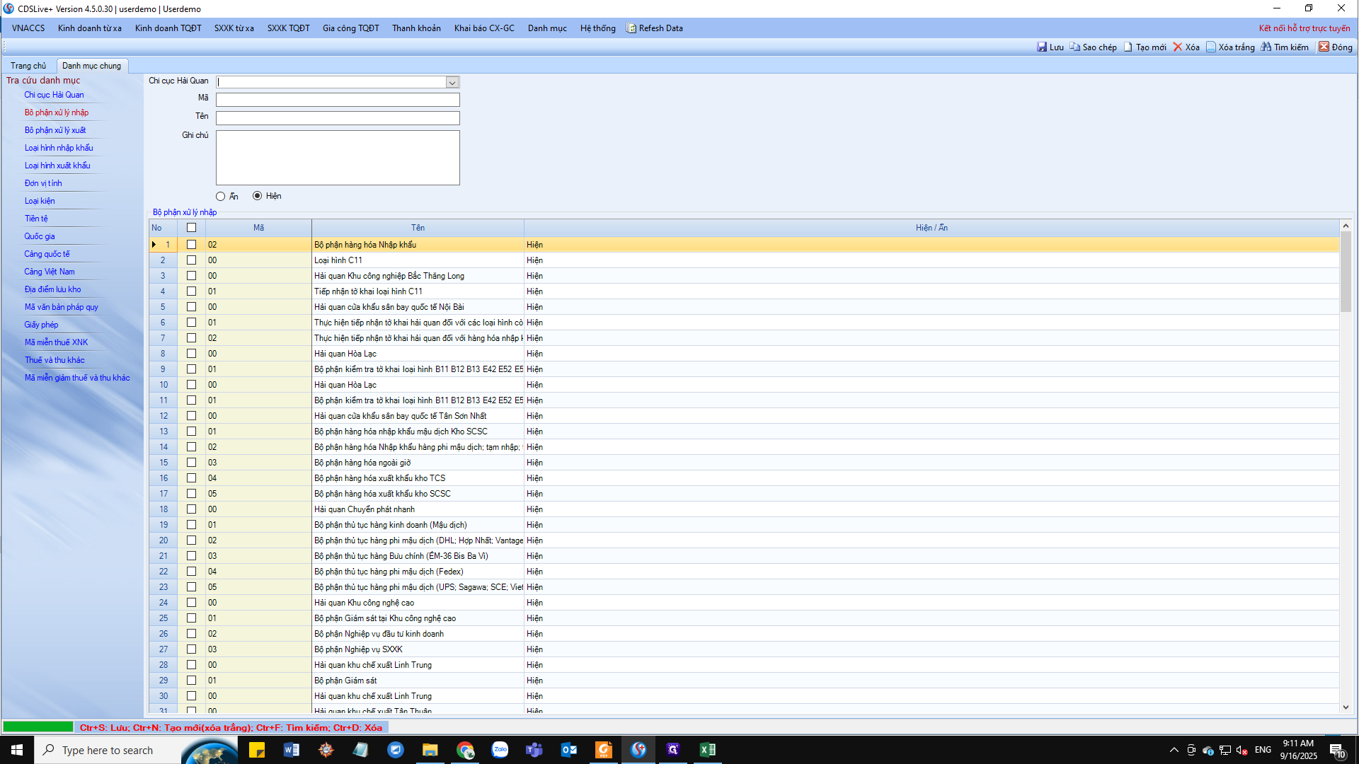 Step #12: Nhập mã Chi cục Hải Quan