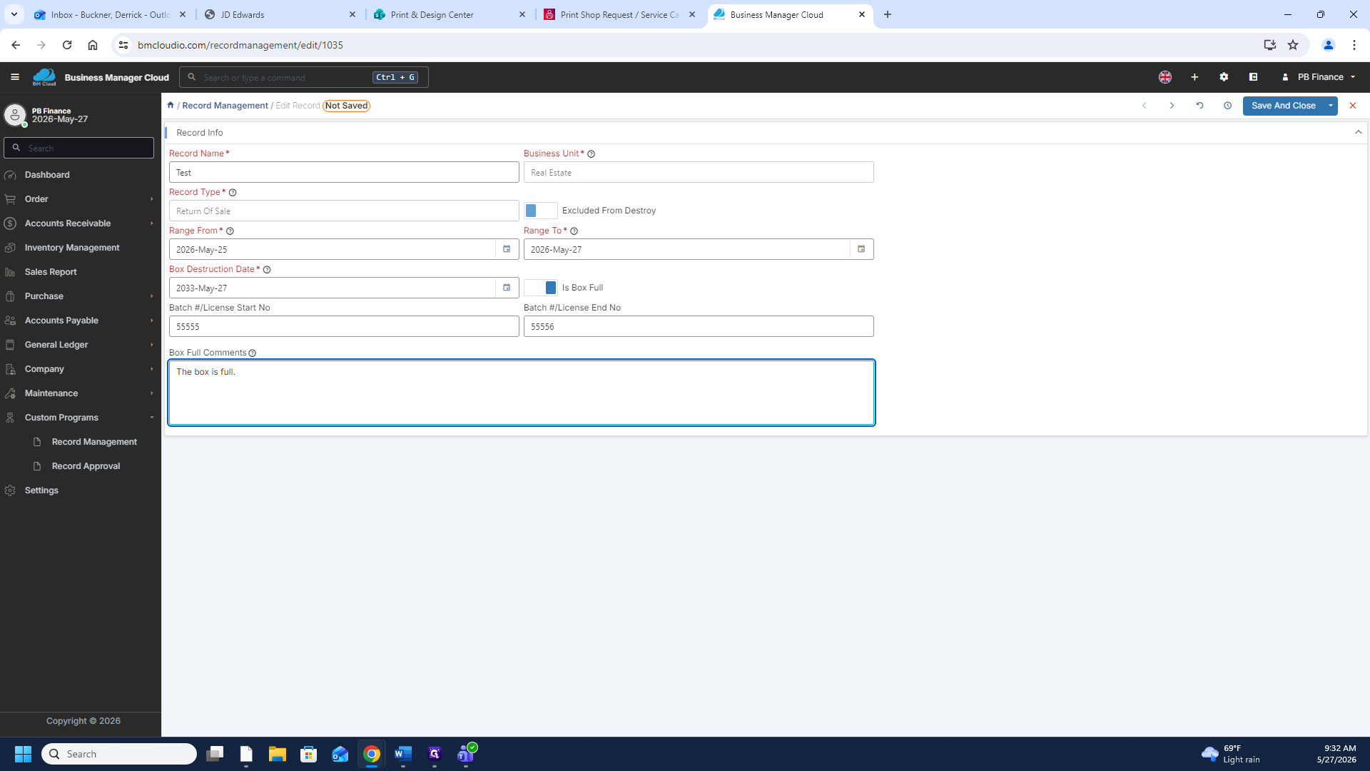 Step #16: Click Save And Close to apply your updates.