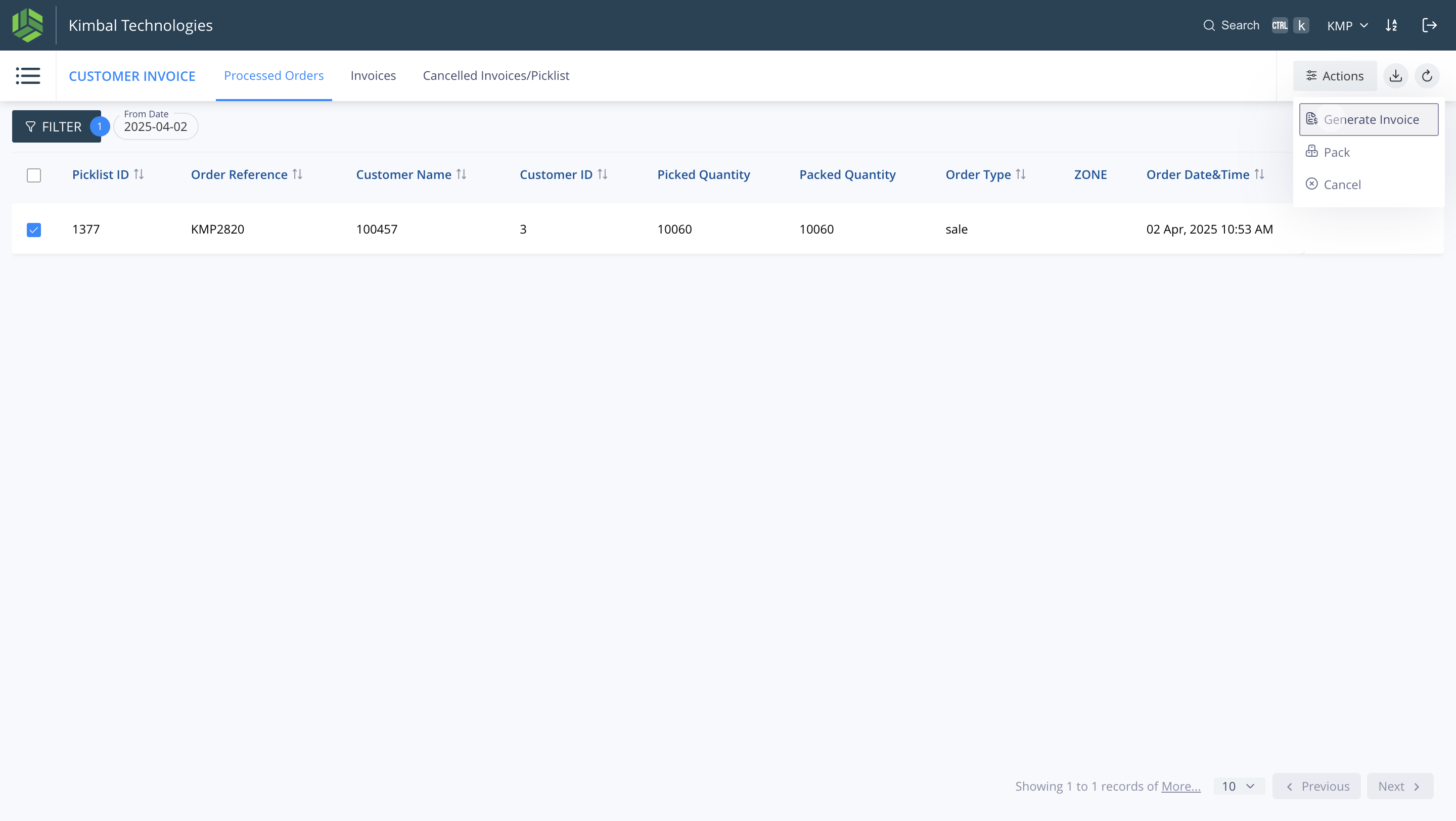 Step #24: Click on "Generate Invoice"