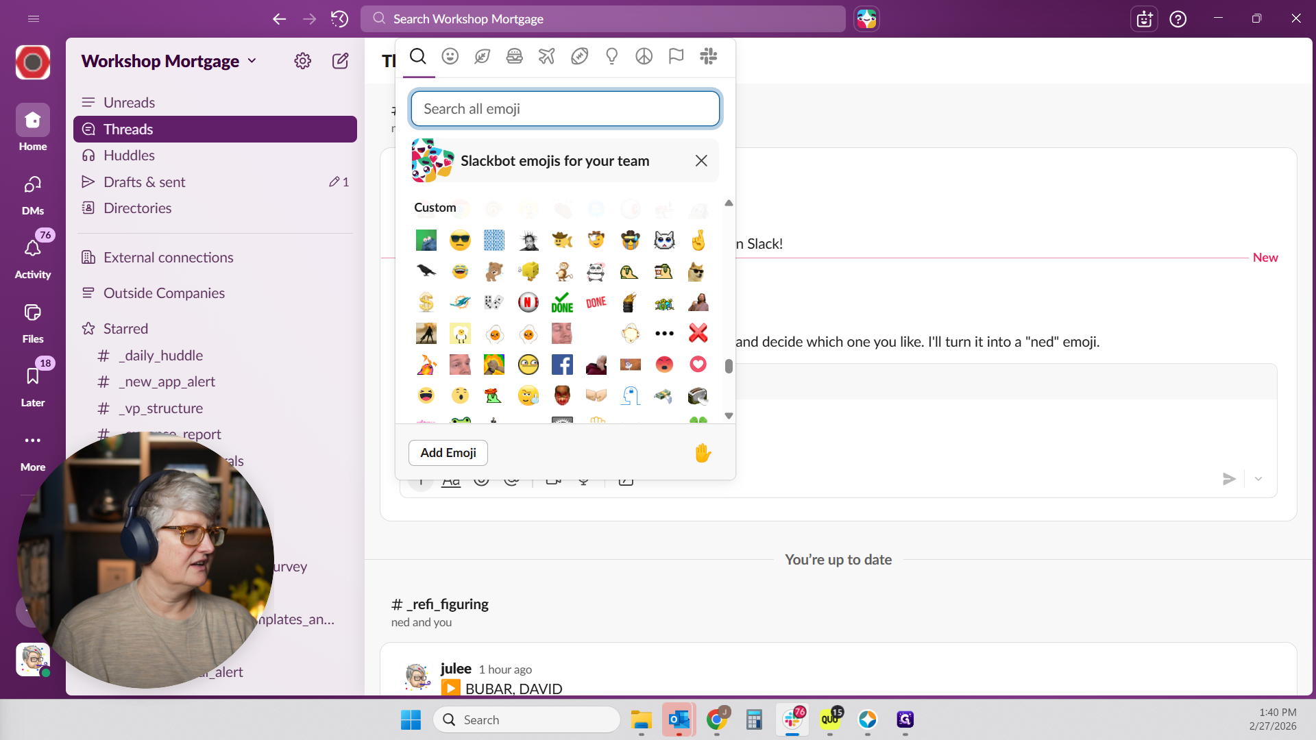 Step #2: Click on "Search all emoji"