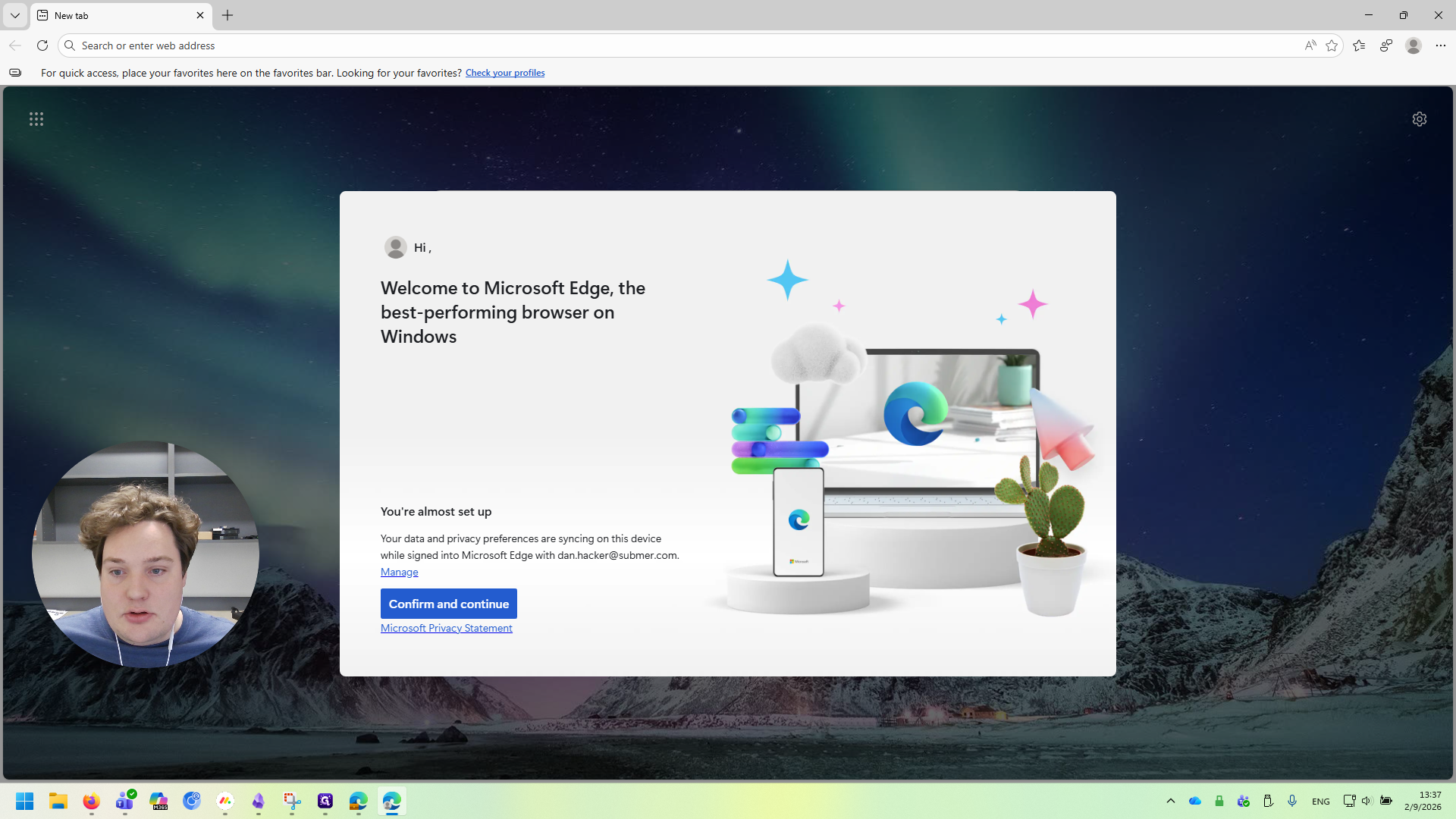 Step #7: Click on "Confirm and continue"