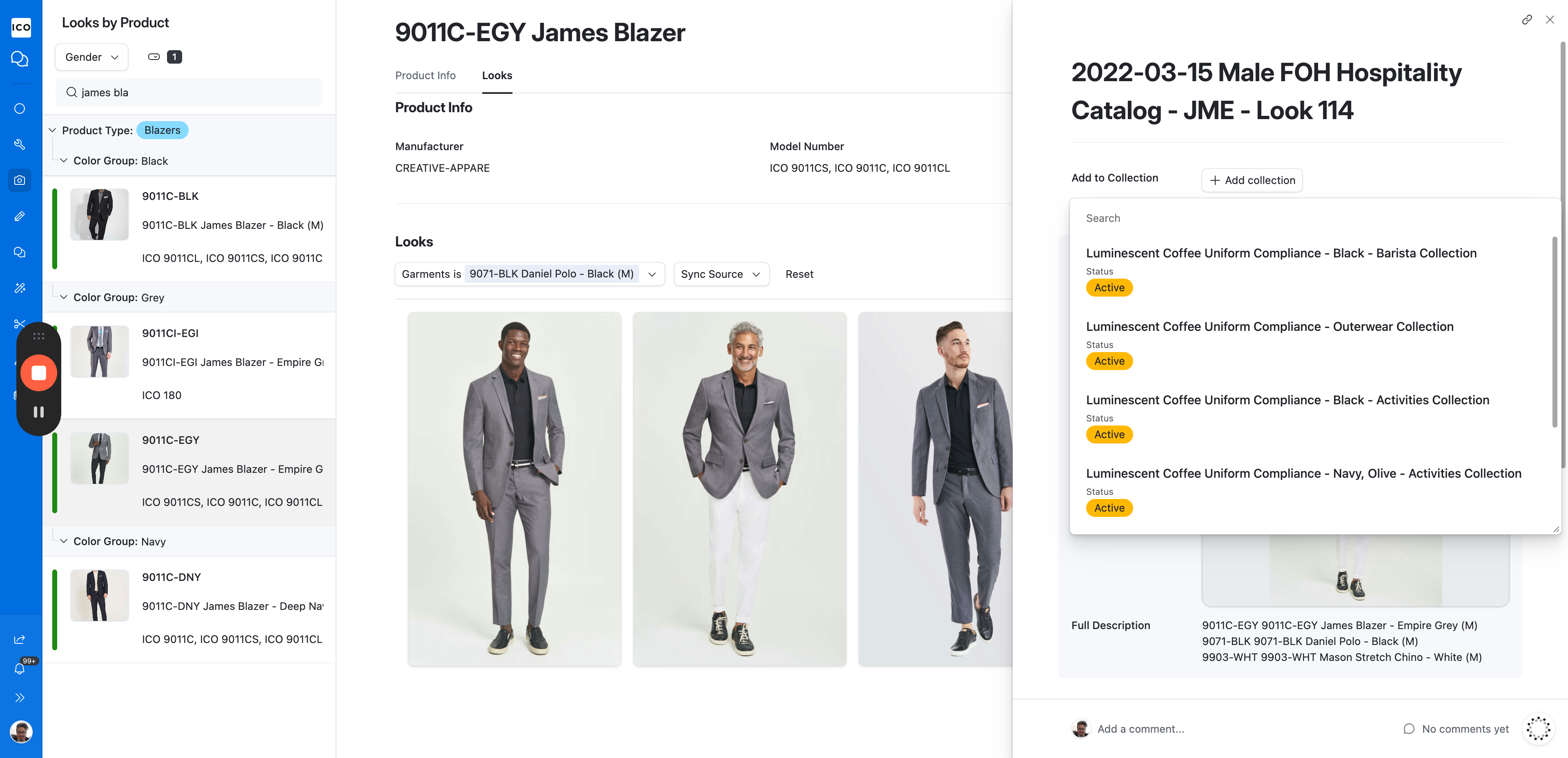 Step #8: Select your active collection from the dropdown menu.