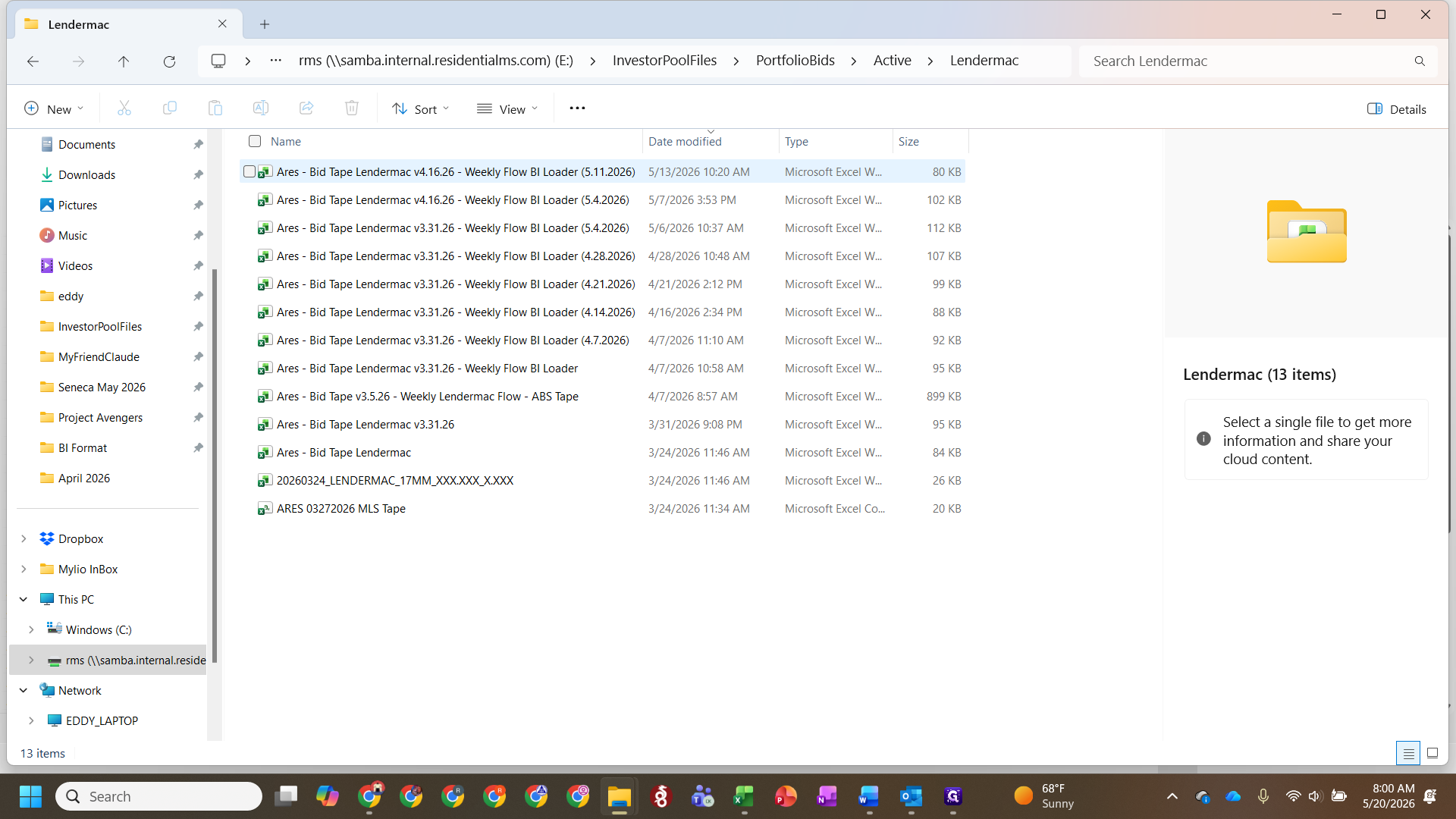 Step #4: Select the most recent BI Loader file, copy it, and paste a duplicate into the folder.
