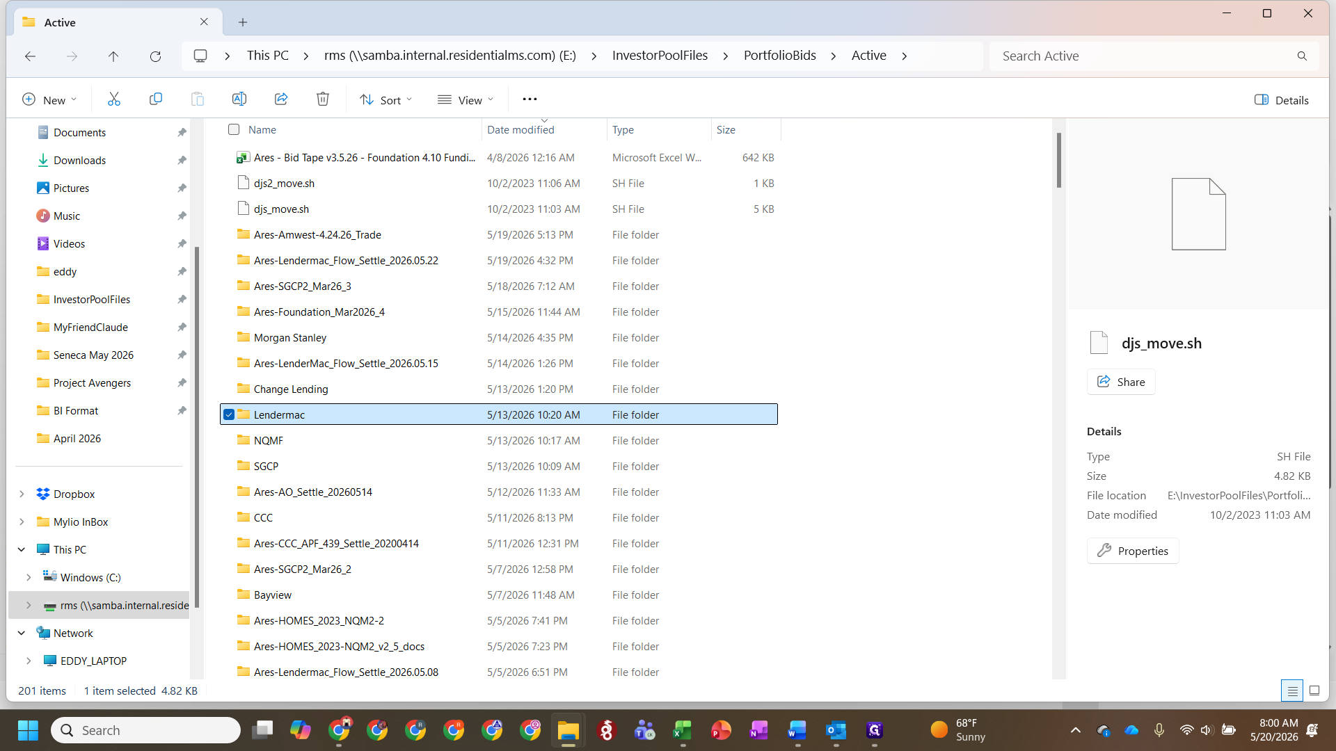Step #3: Open the folder for the specific seller (e.g., Lendermac).