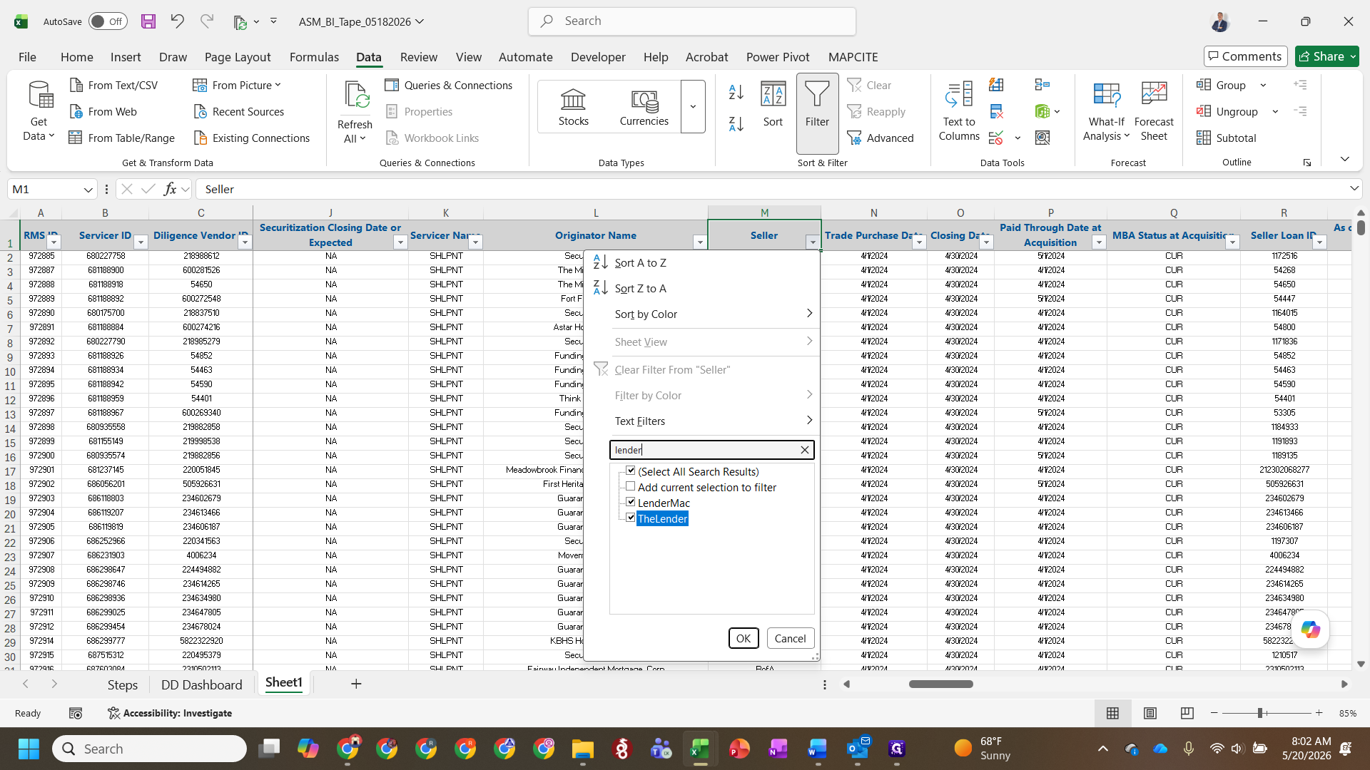 Step #9: Search for your seller (e.g., "LenderMac") and select it from the list.
