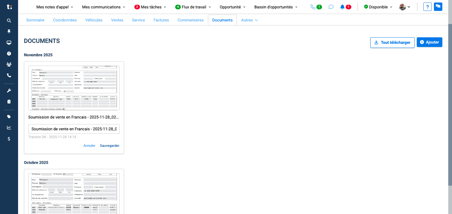 Step #9: Lorsque vous avez terminé de renommer le fichier cliquez sur "Sauvegarder"
