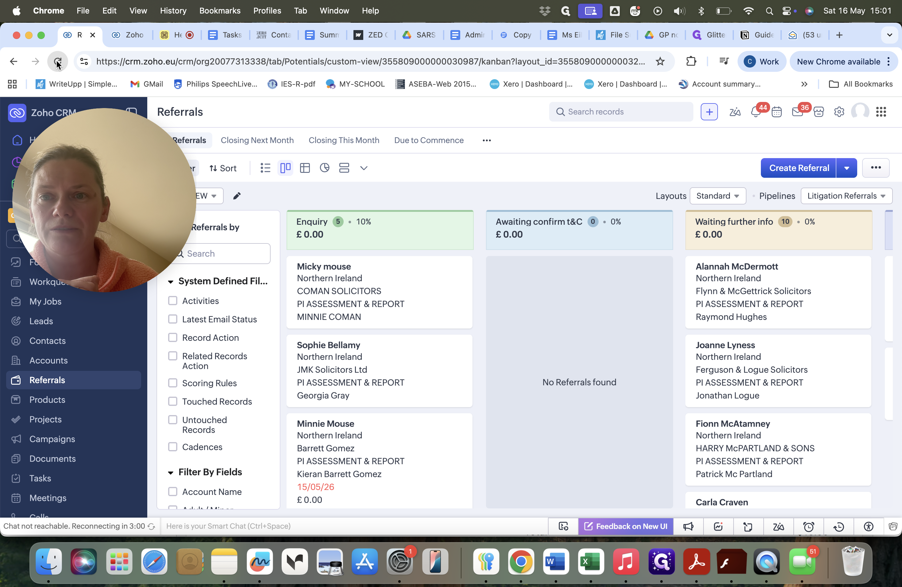 Step #21: Refresh the page to view the new referral sitting in your Enquiry pipeline stage.