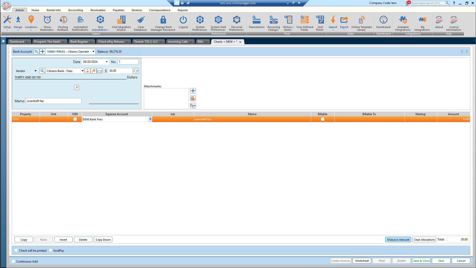 Step #6: Click on "Disburse Amount"