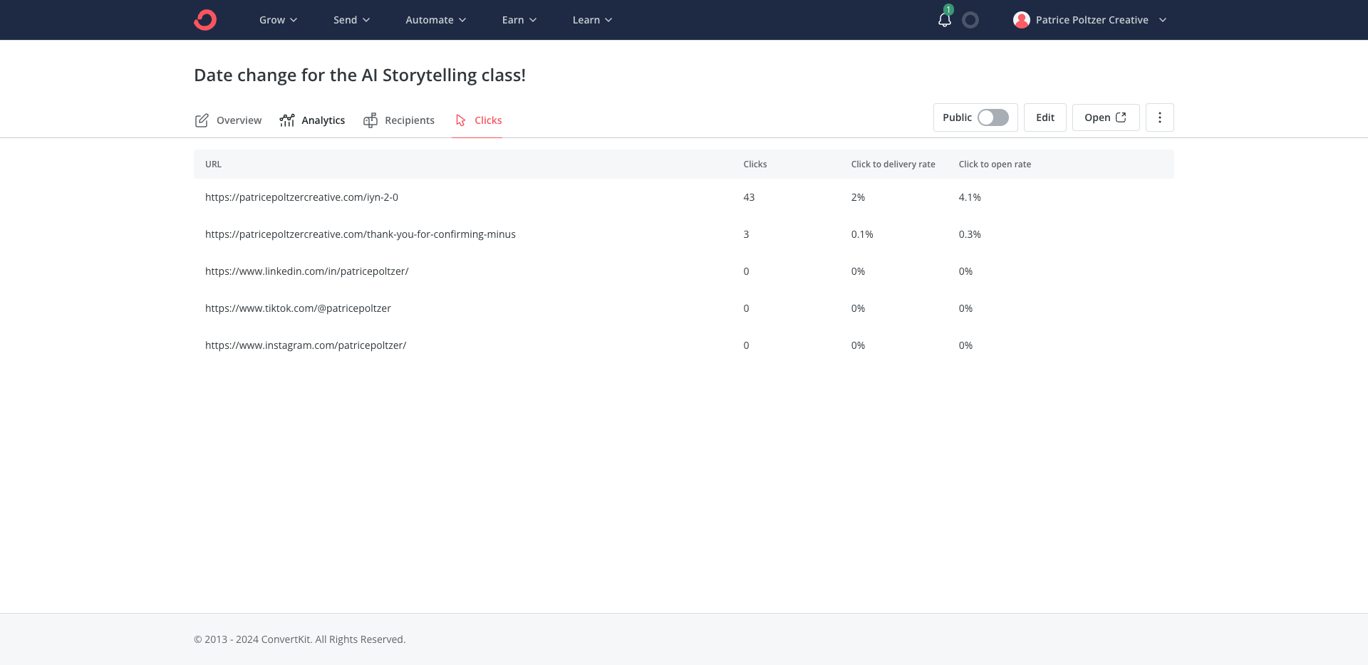 Step #47: Click on "Analytics"