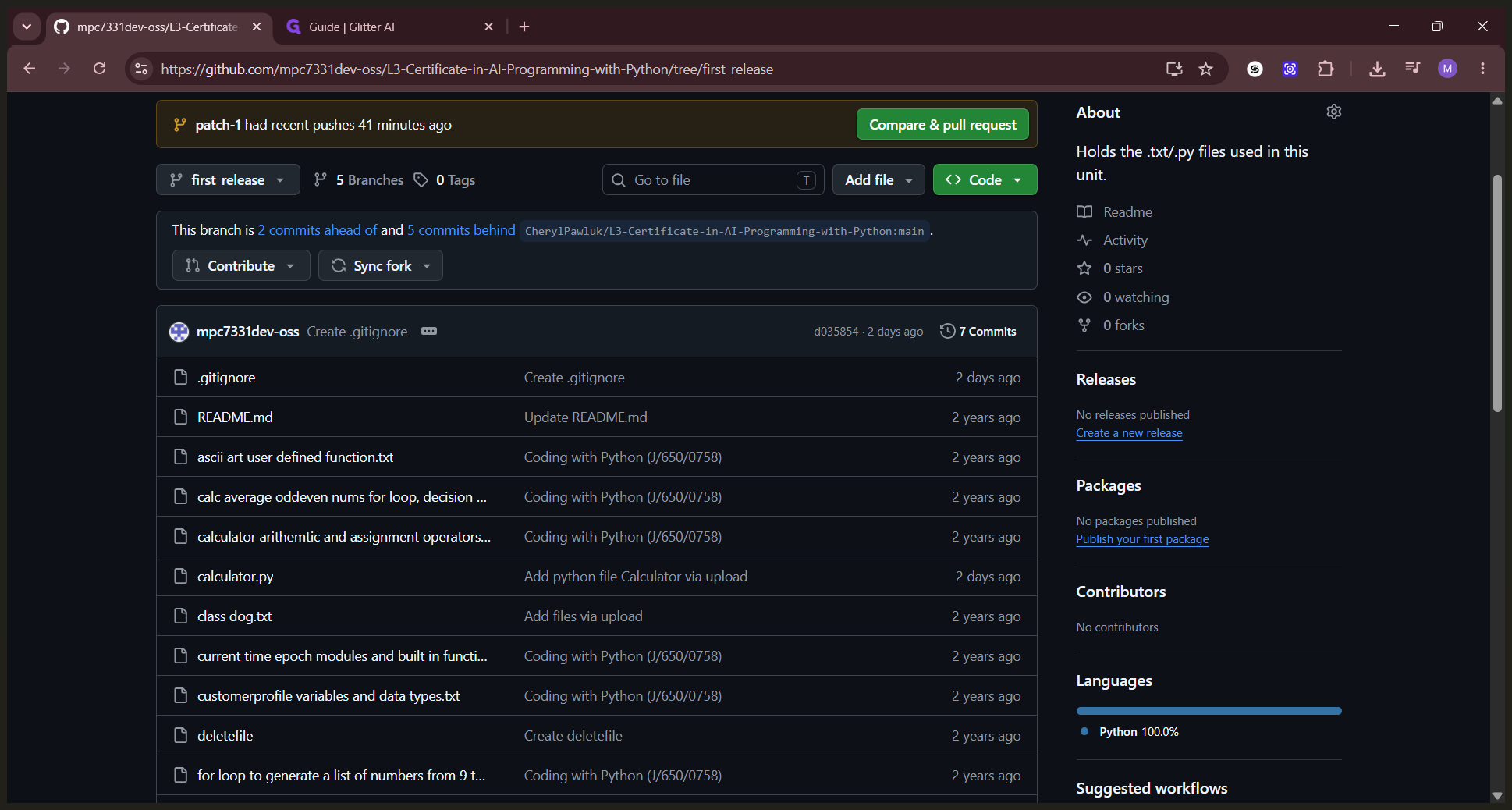 Step #5: Click Create a new release located in the right sidebar of the repository page.