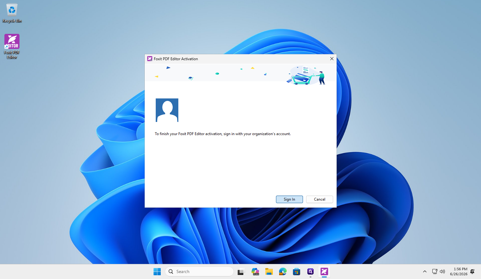 Step #11: Click Sign In to finalize your activation on the current device.