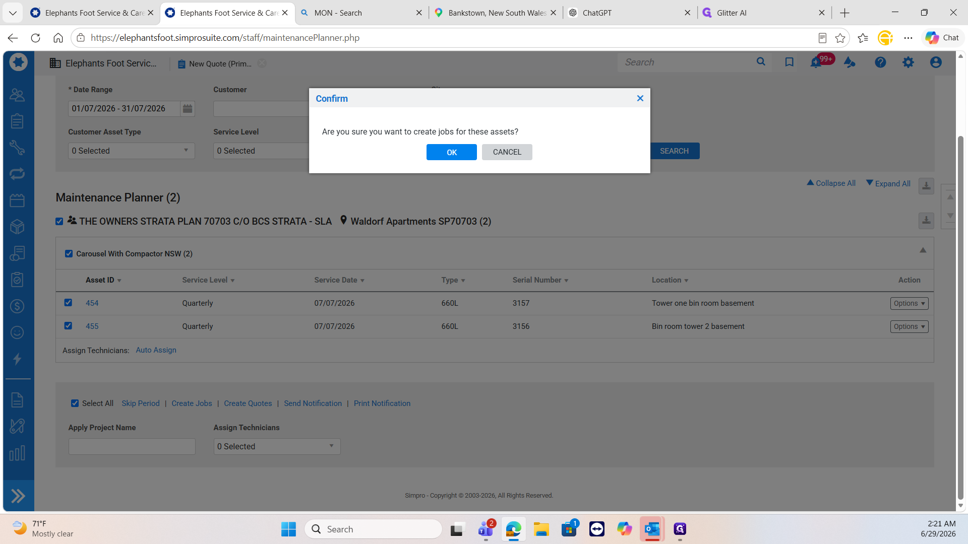 Step #14: Click OK in the confirmation dialog box.