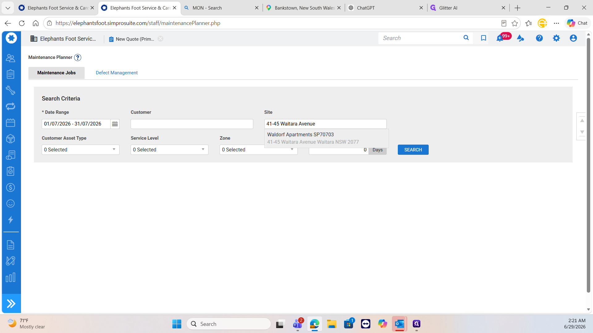 Step #10: Select the correct property from the dropdown suggestions.
