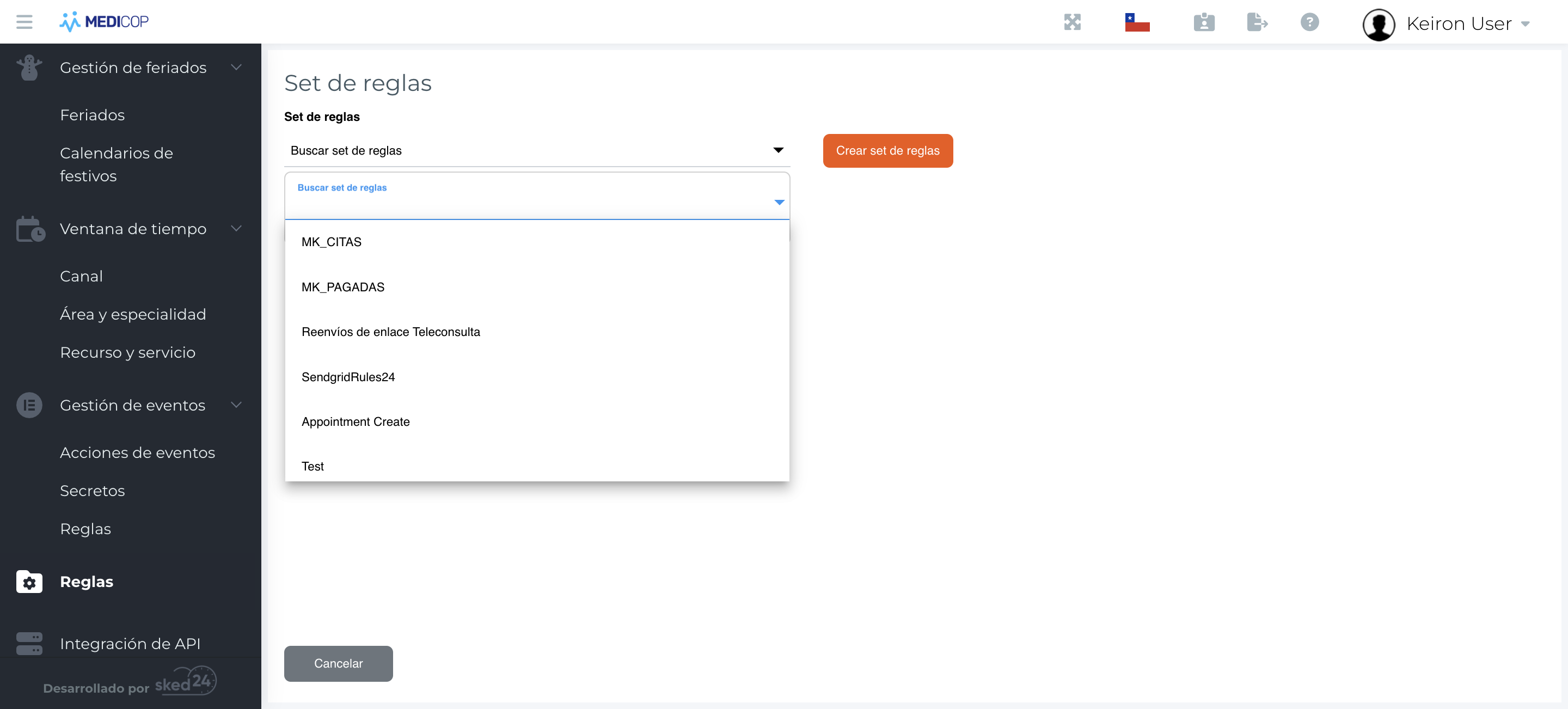 Step #4: Hagan clic en "Crear set de reglas"