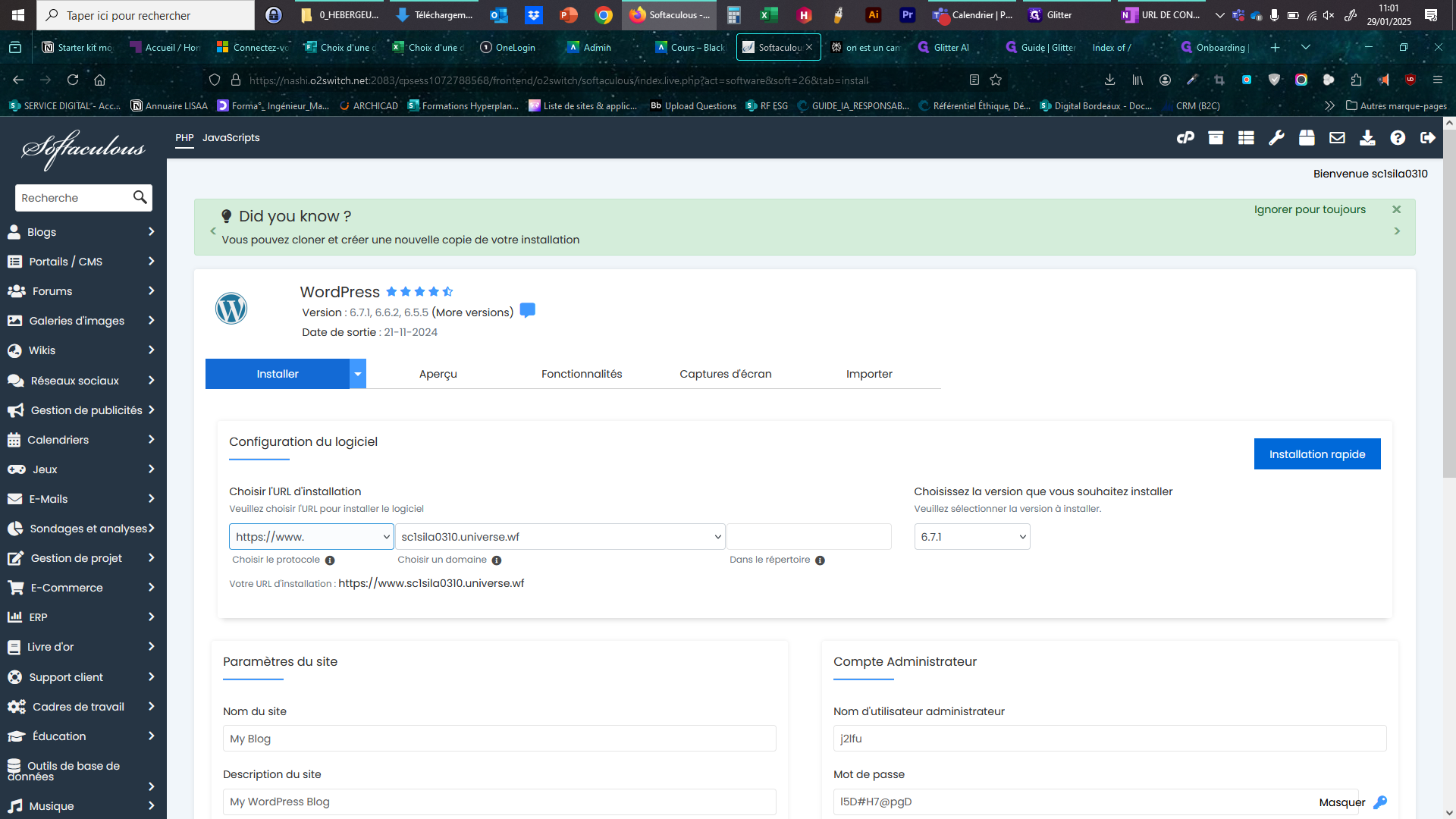 Step #3: Le protocole par défaut est https://www