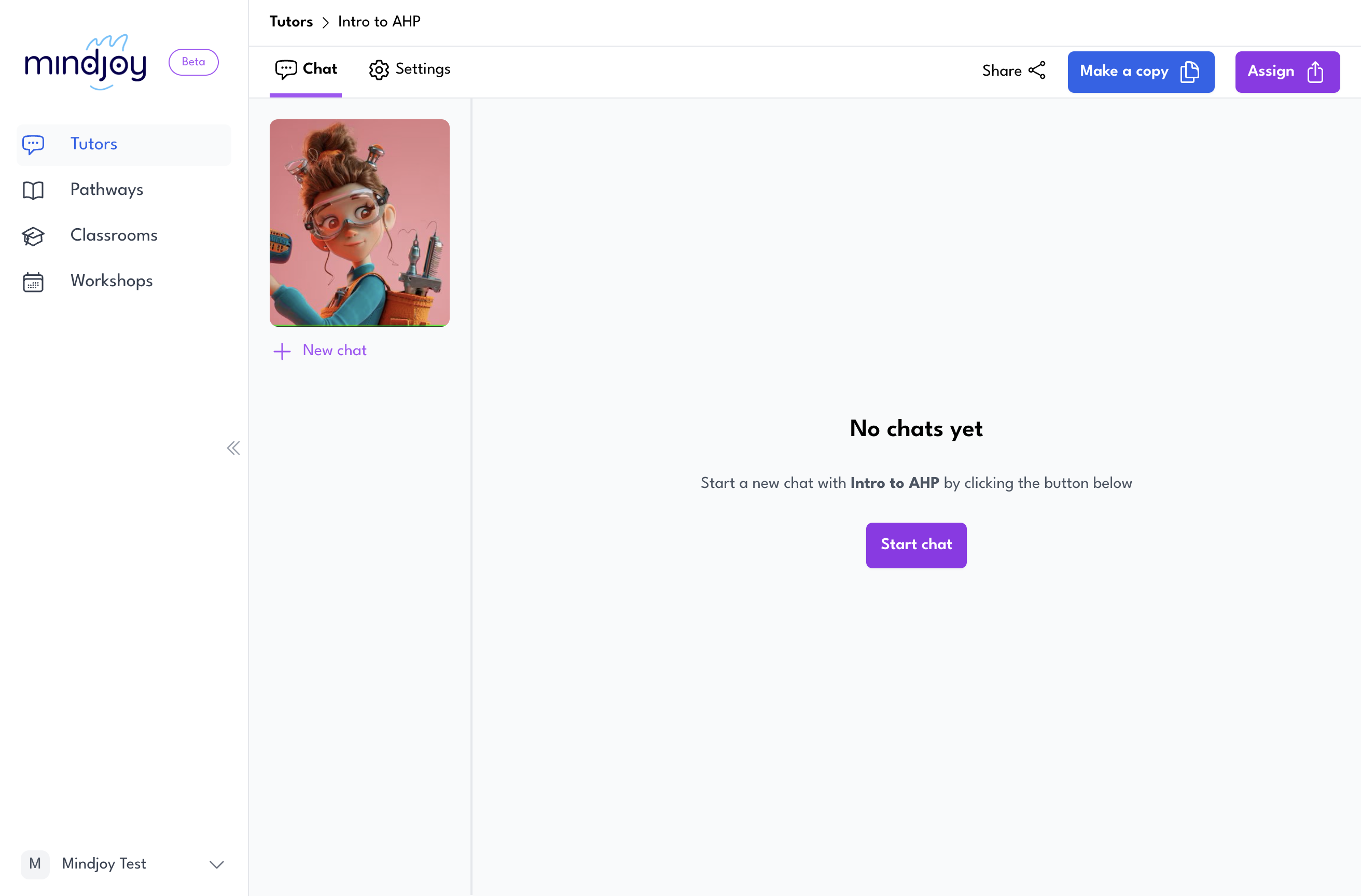 Step #7: Click on "+ New chat"