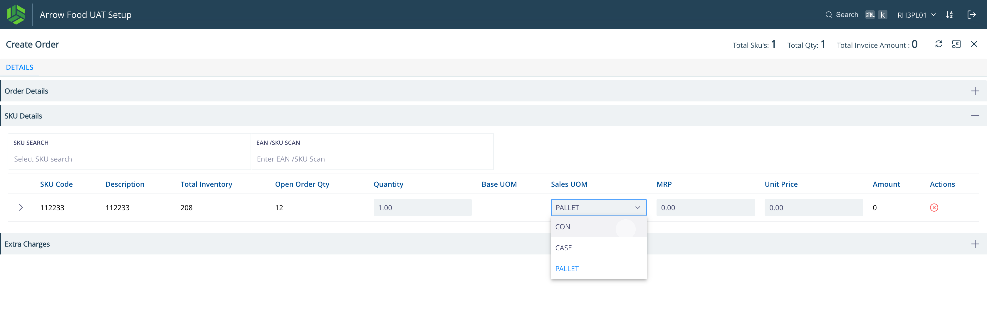 Step #15: Select the "Sales UOM" .