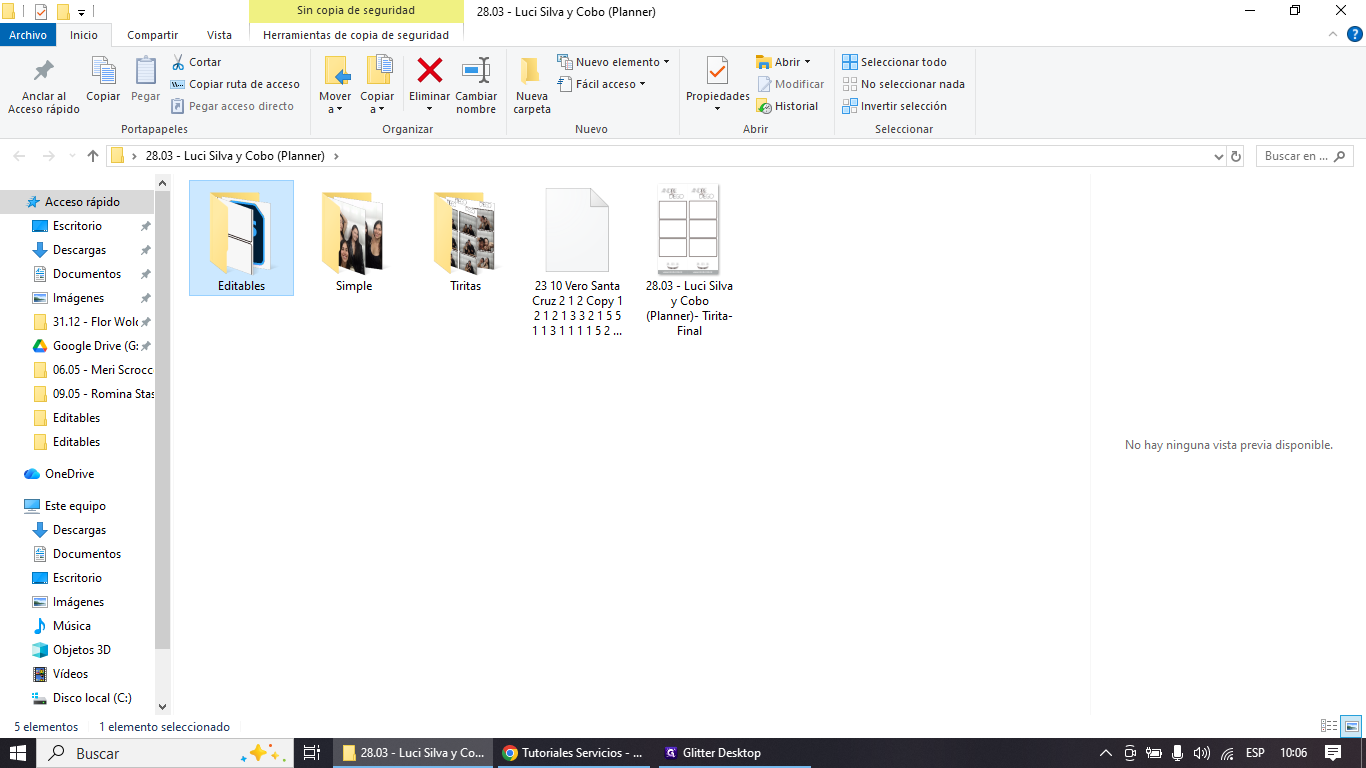 Step #2: Abre la carpeta Editables.