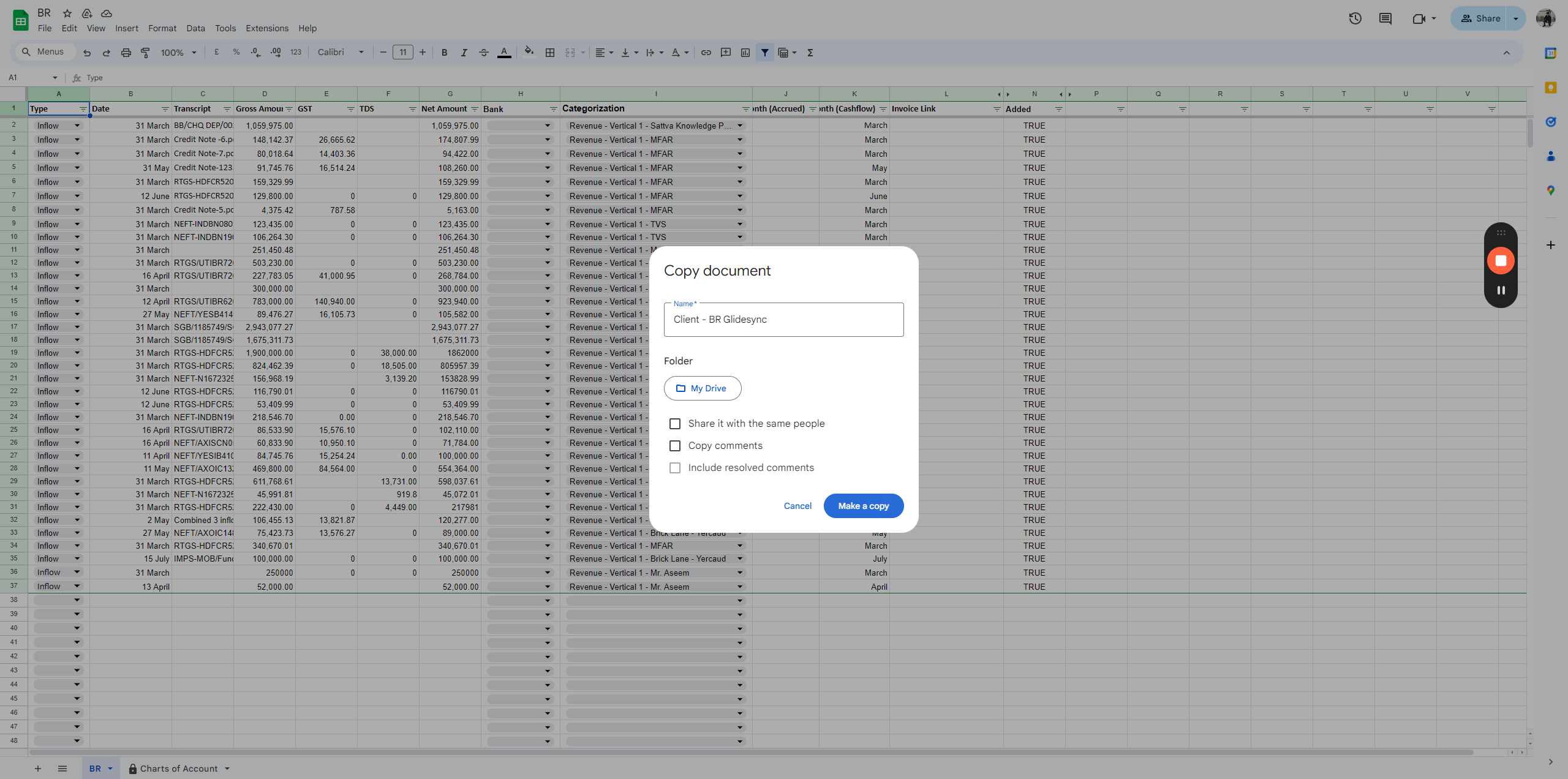 Step #30: Click on "Make a copy"