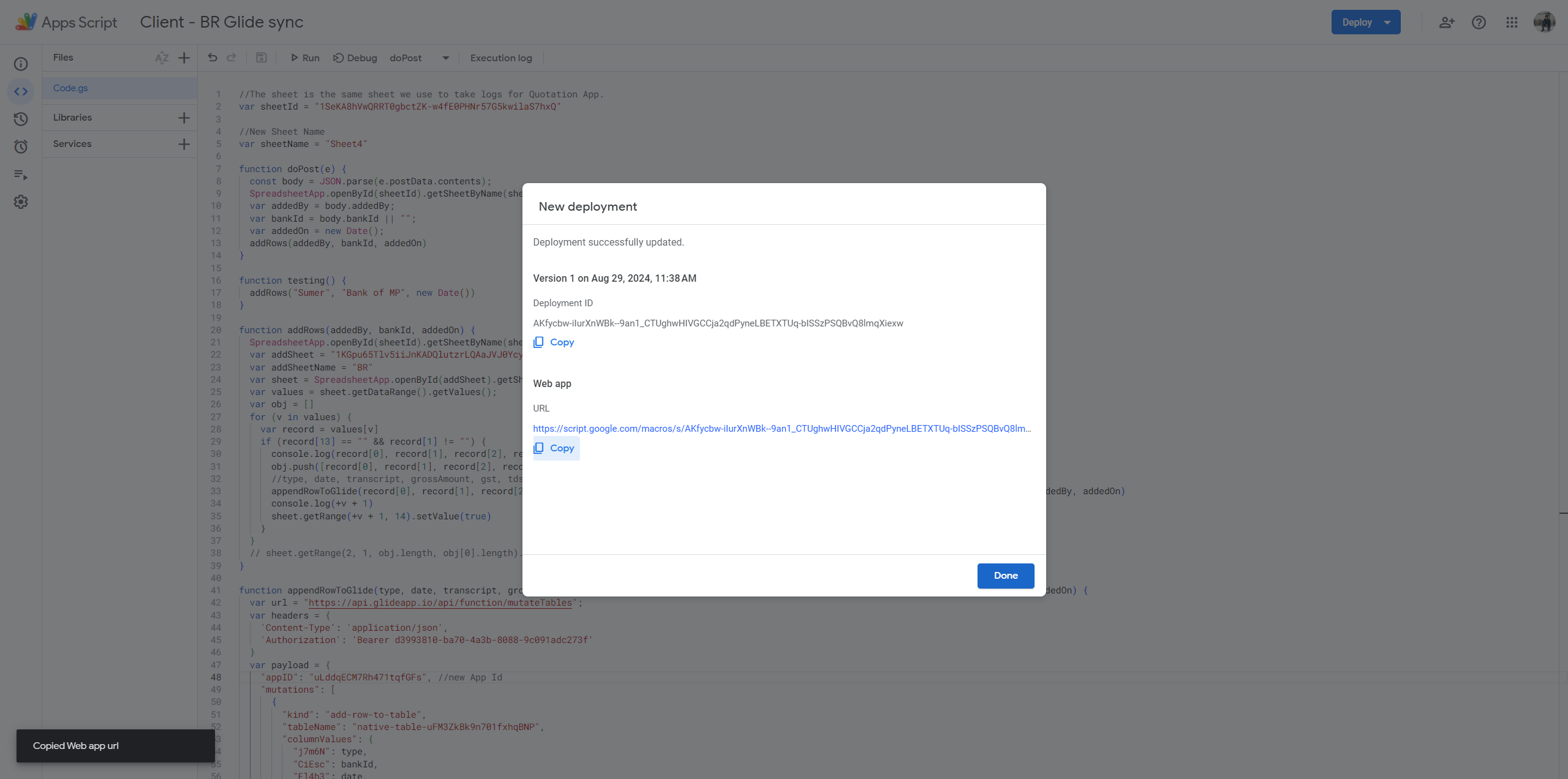 Step #71: Click on Copy