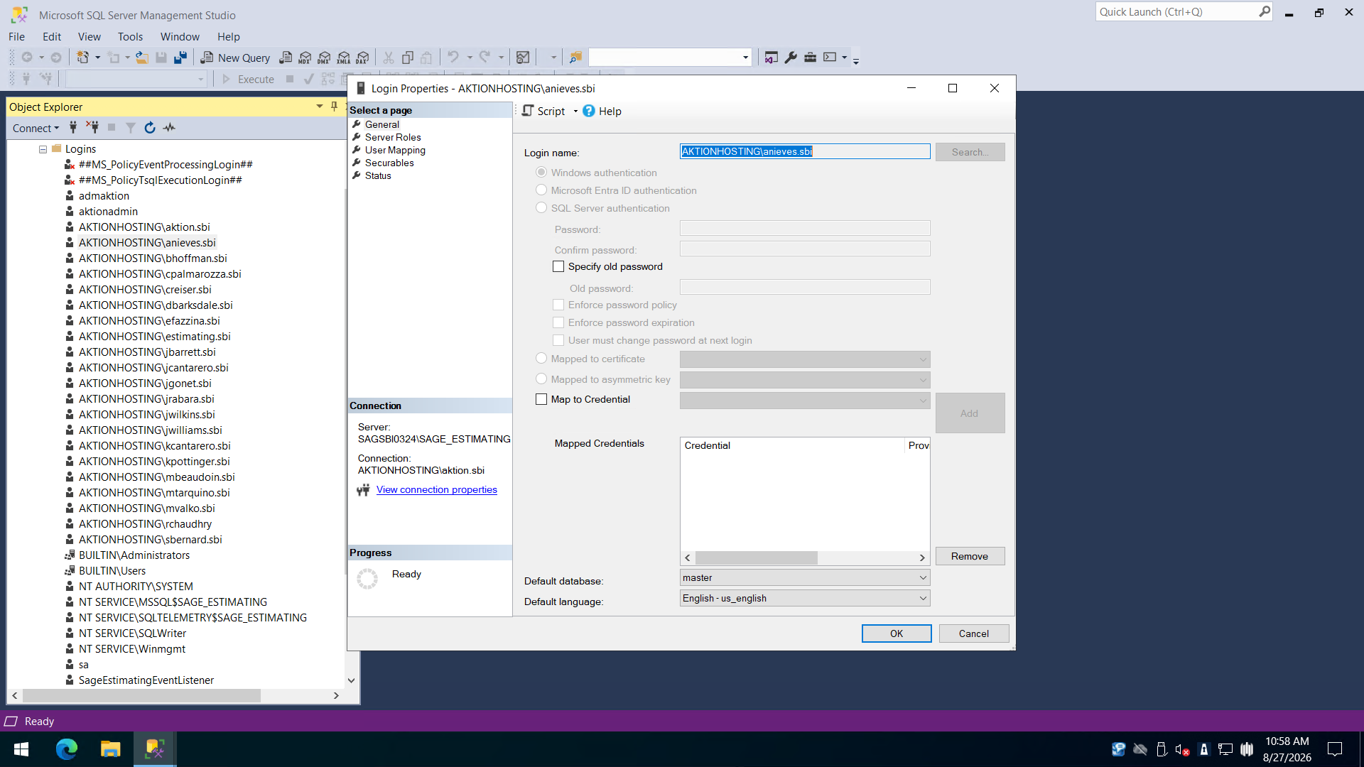 Step #10: Click User Mapping in the left navigation list under Select a page.